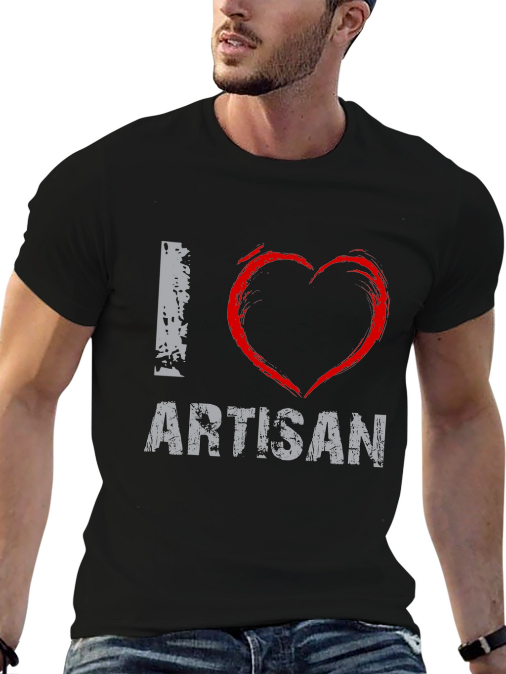 I Love Artisan Graphic T-Shirt - Casual Wear