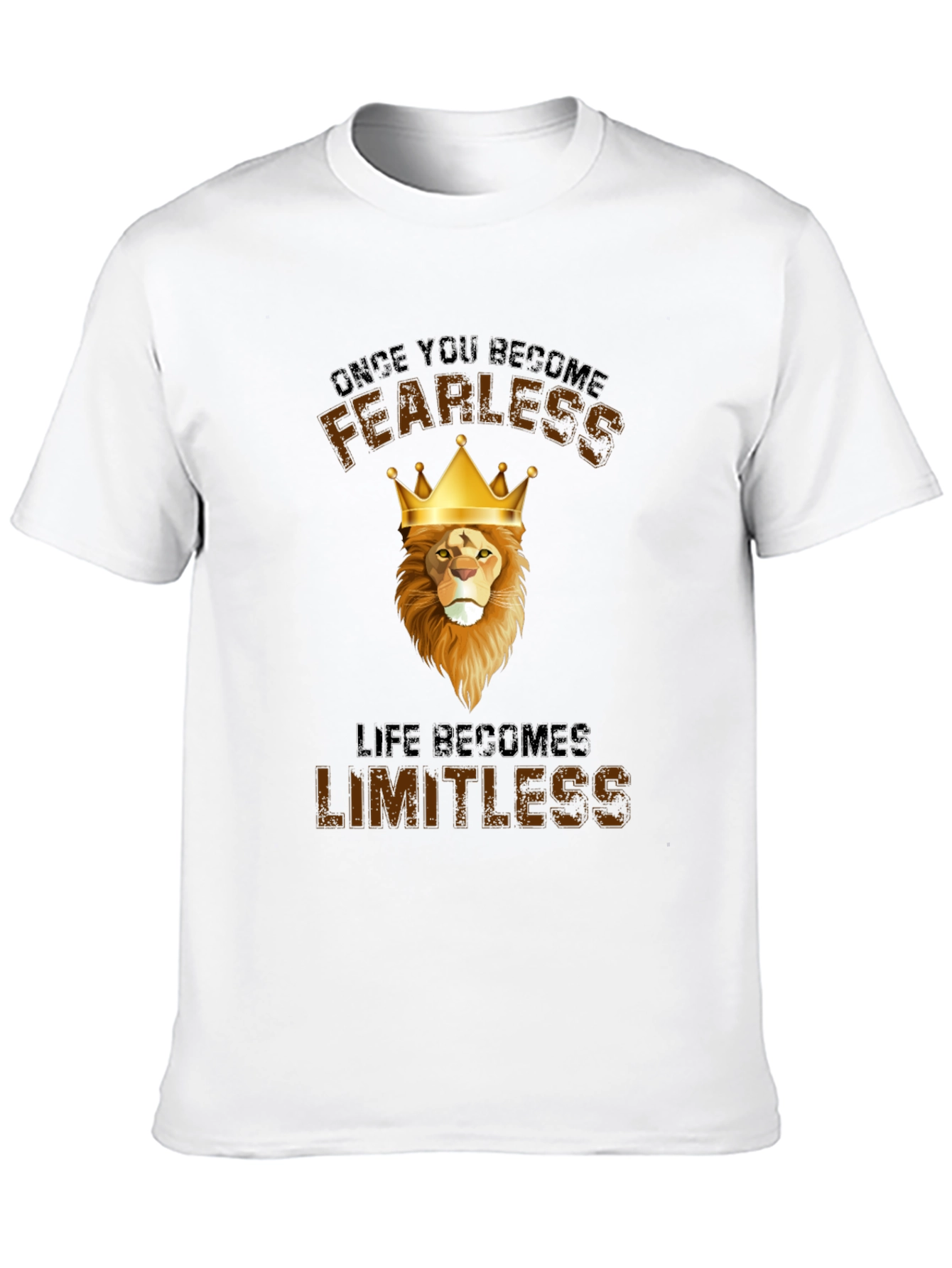 Fearless Lion Graphic T-Shirt