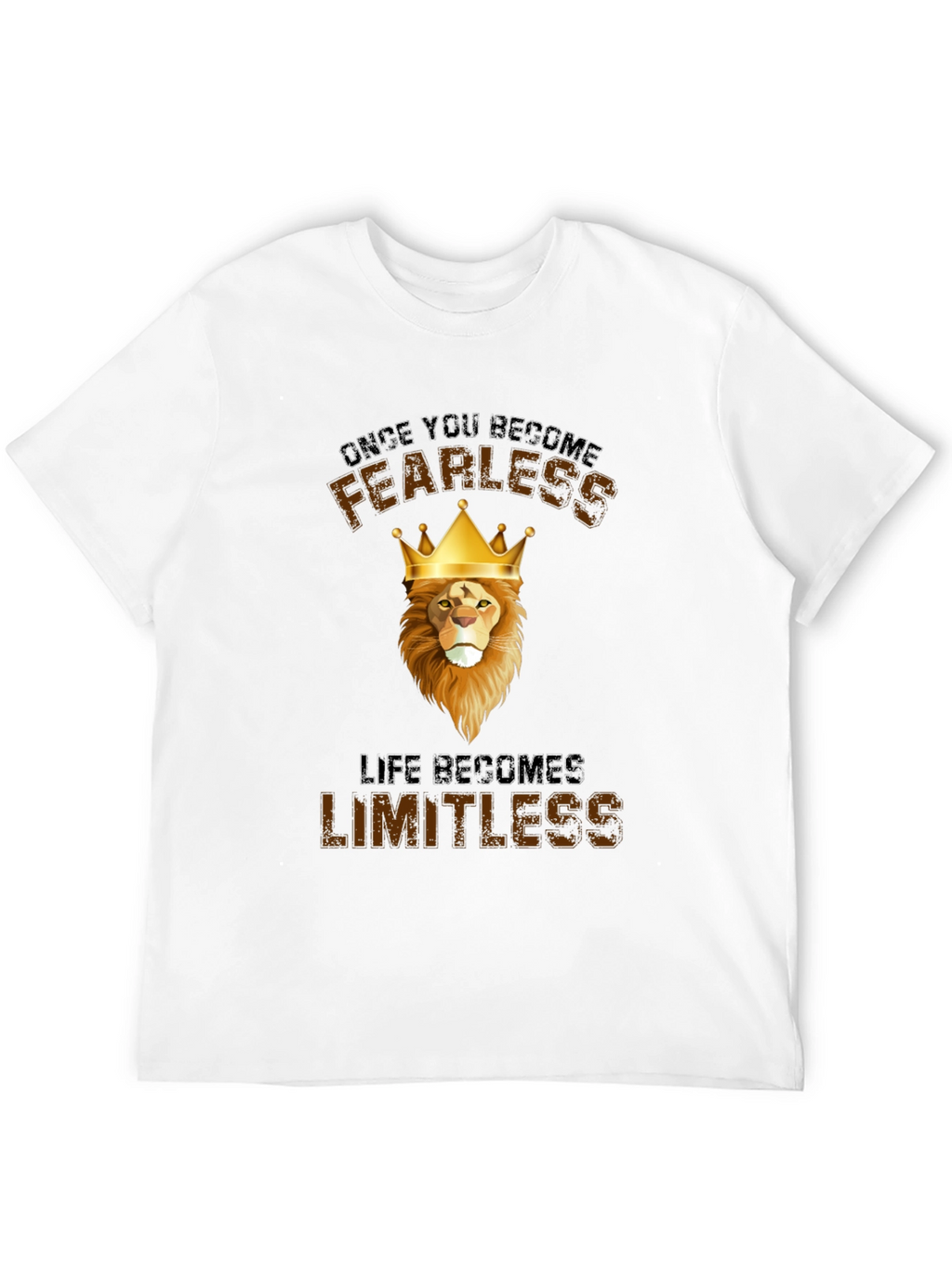 Fearless Lion Graphic T-Shirt