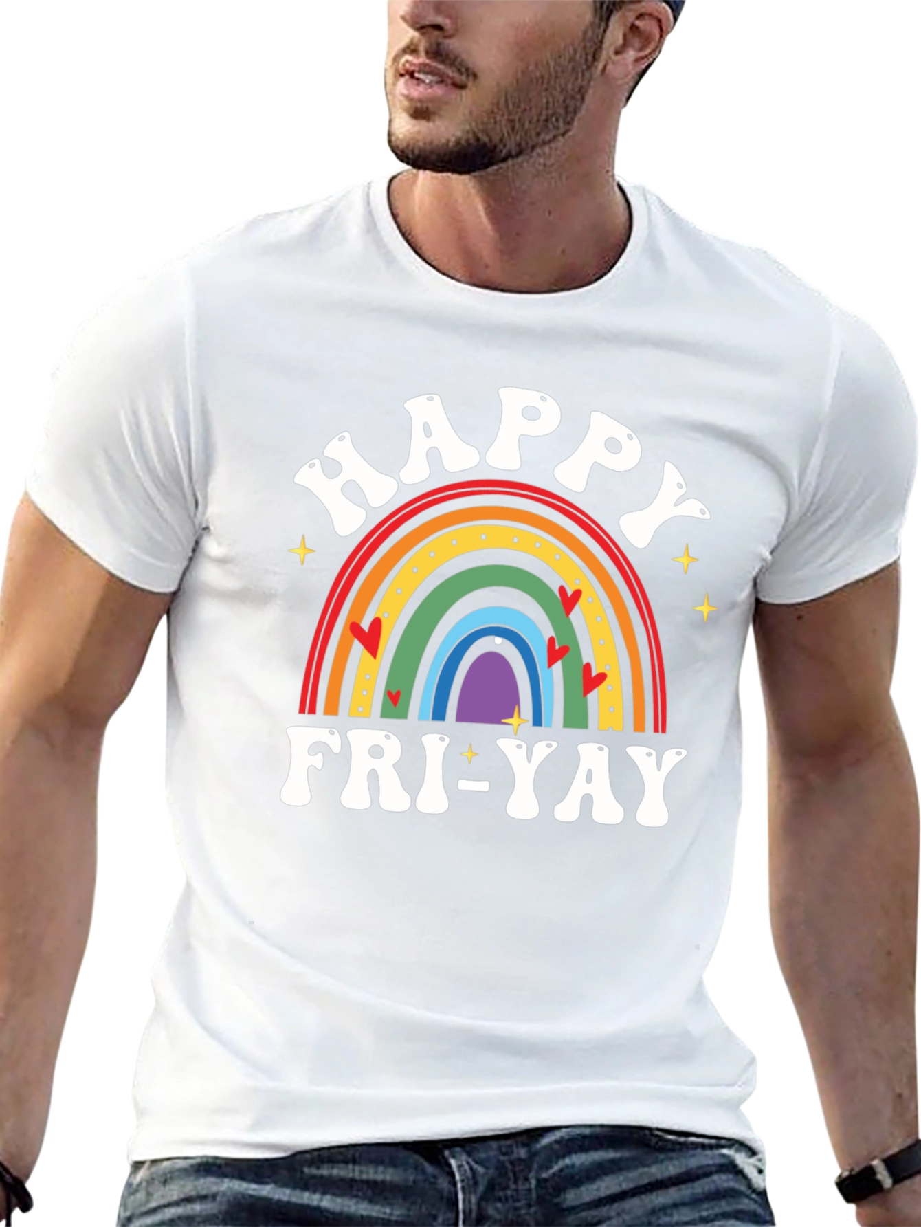 Happy Fri-Yay Rainbow T-Shirt