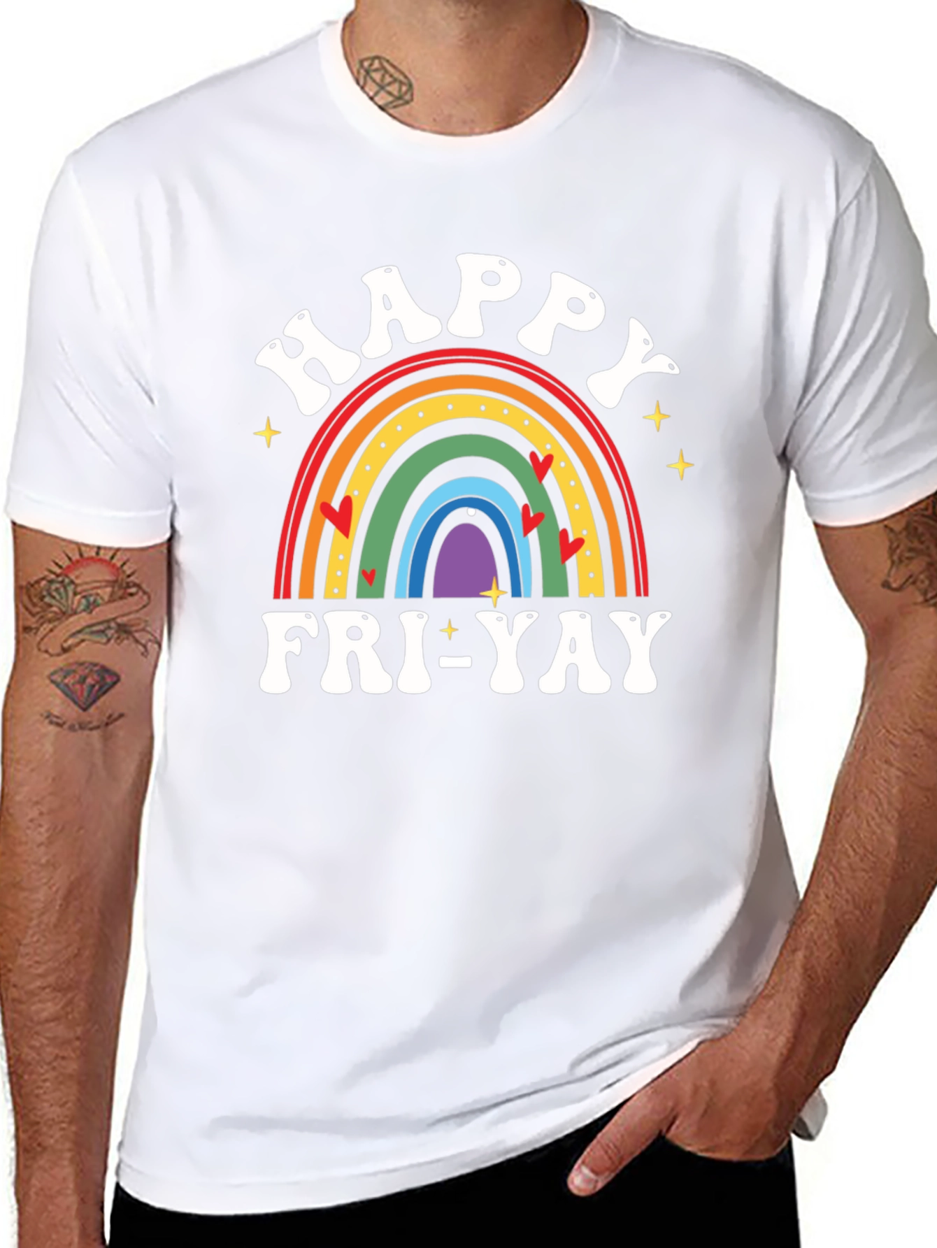 Happy Fri-Yay Rainbow T-Shirt
