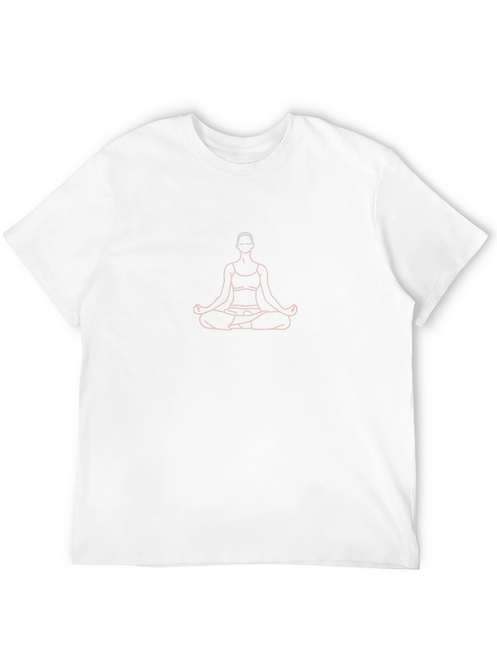 Meditative Pose Graphic Black T-Shirt