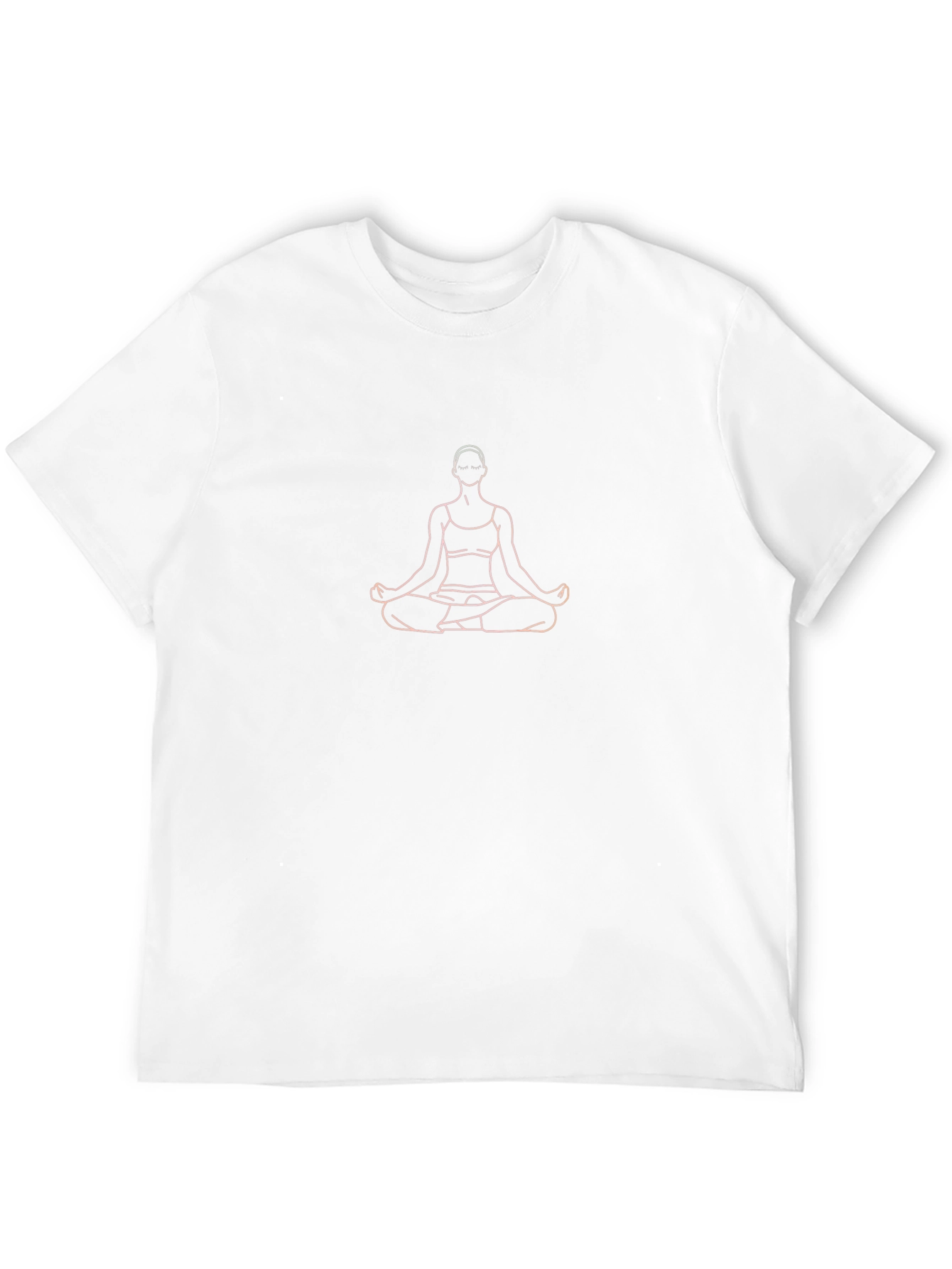 Meditative Pose Graphic Black T-Shirt