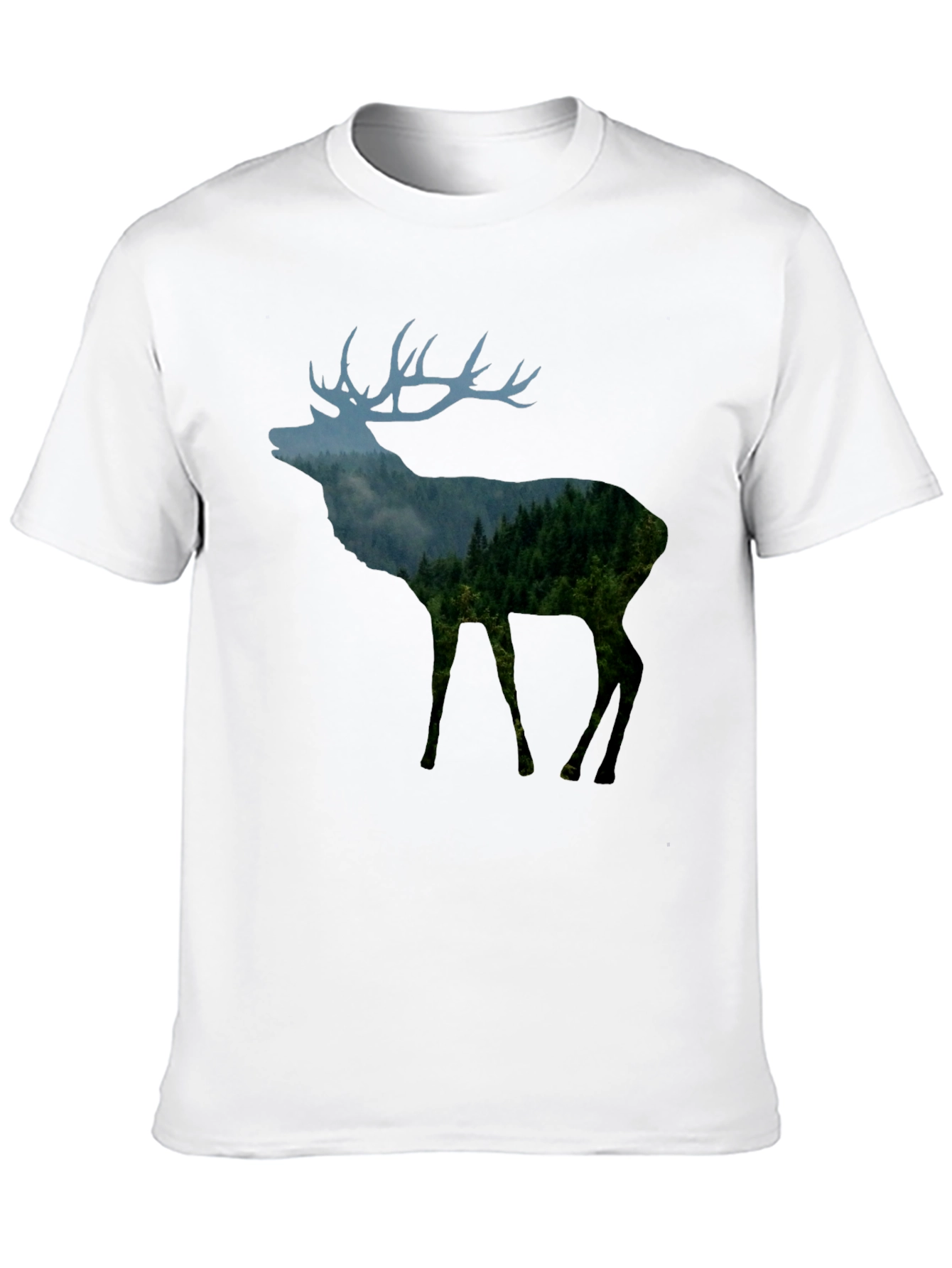 Nature Deer Black T-Shirt
