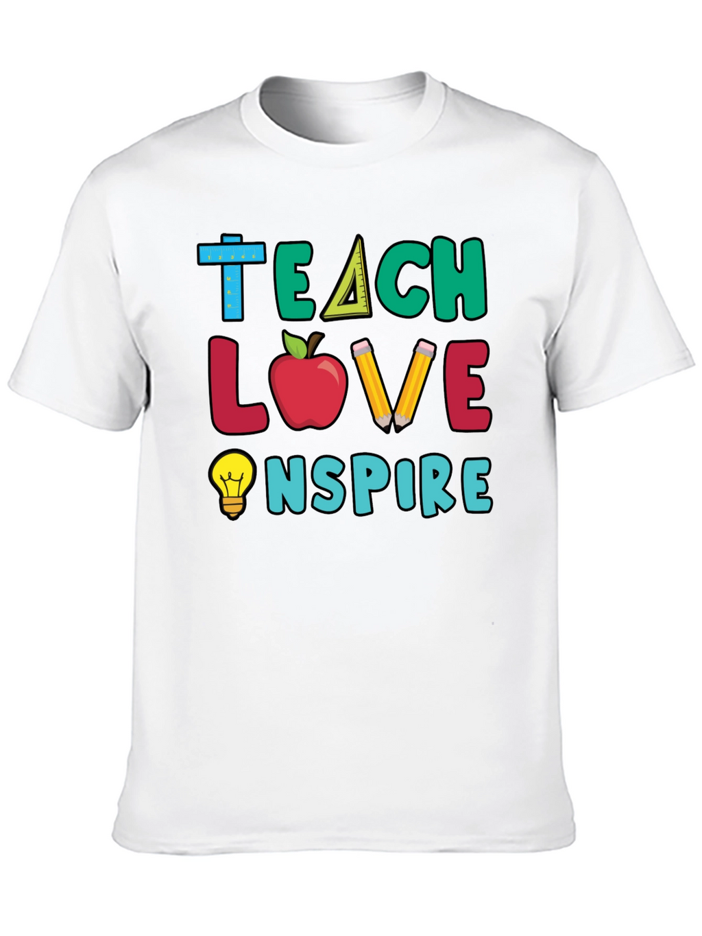 Teacher Graphic Tee - Teach Love Inspire