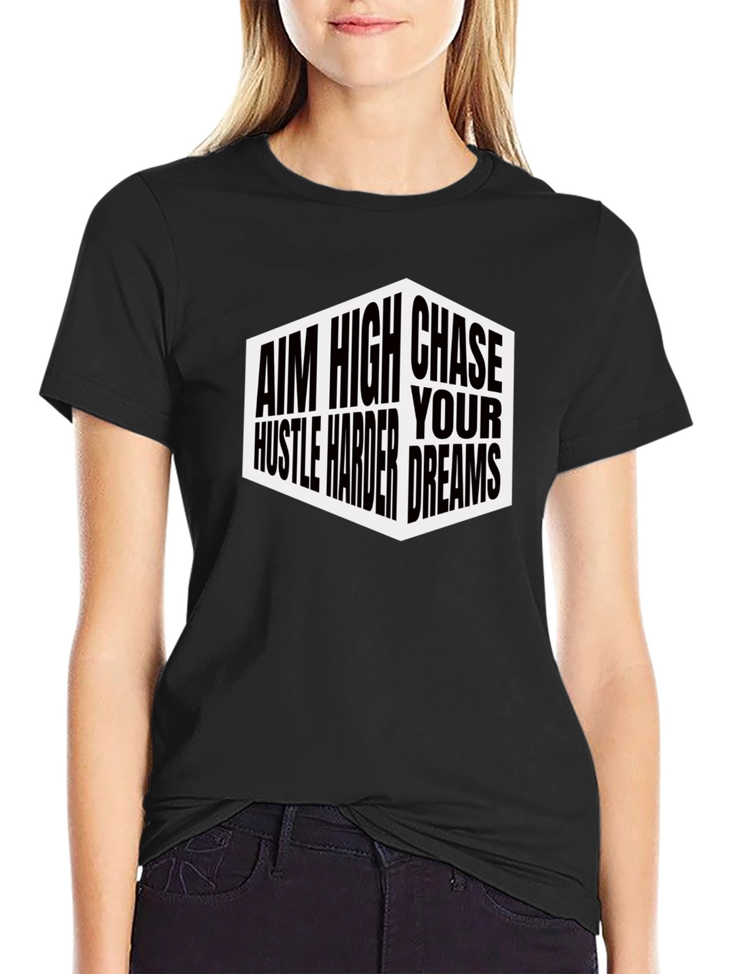 Aim High Graphic T-Shirt - Hustle Harder Motivation