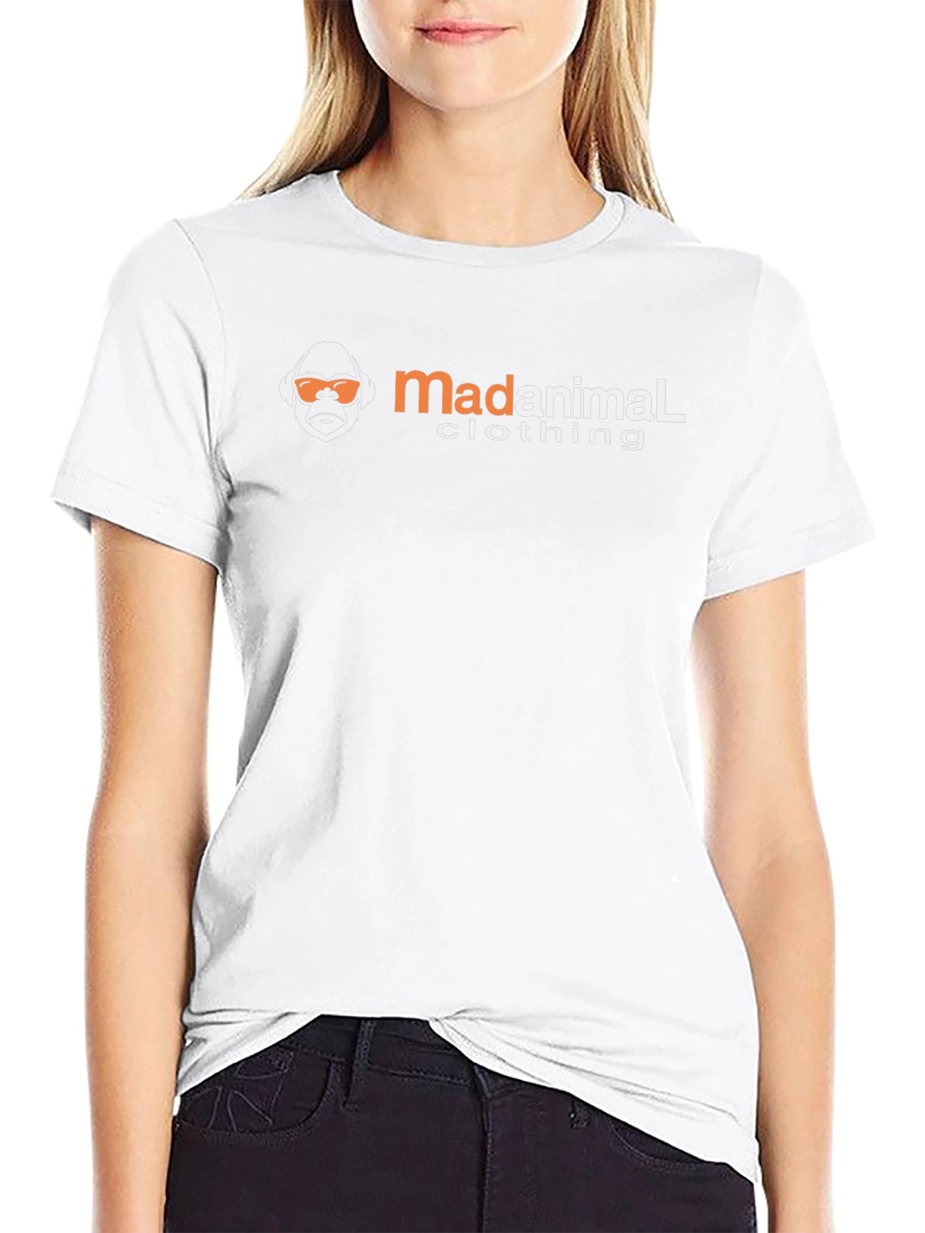 MadAnimal Clothing Black T-Shirt with Graphic Logo