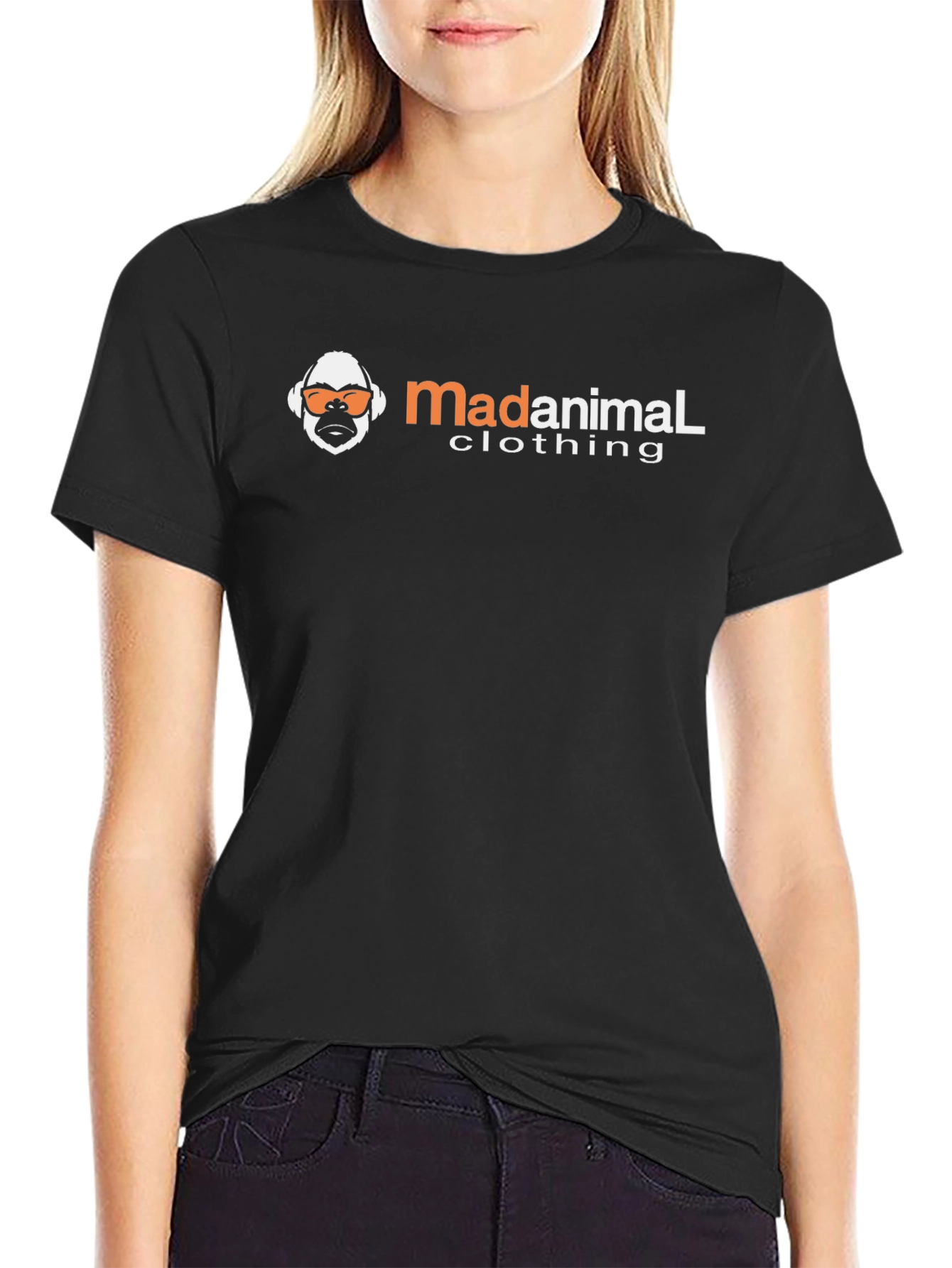 MadAnimal Clothing Black T-Shirt with Graphic Logo