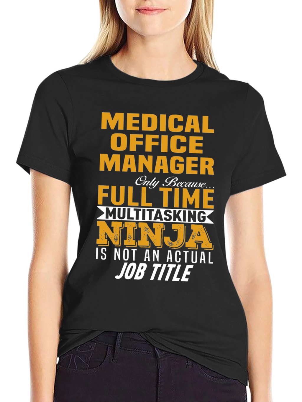 Medical Office Manager Ninja Graphic Tee
