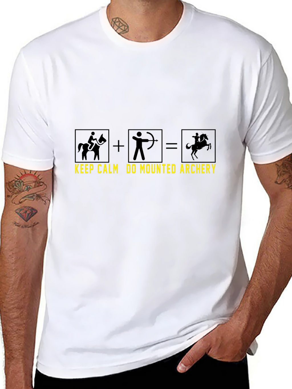 Mounted Archery T-Shirt - Keep Calm Design