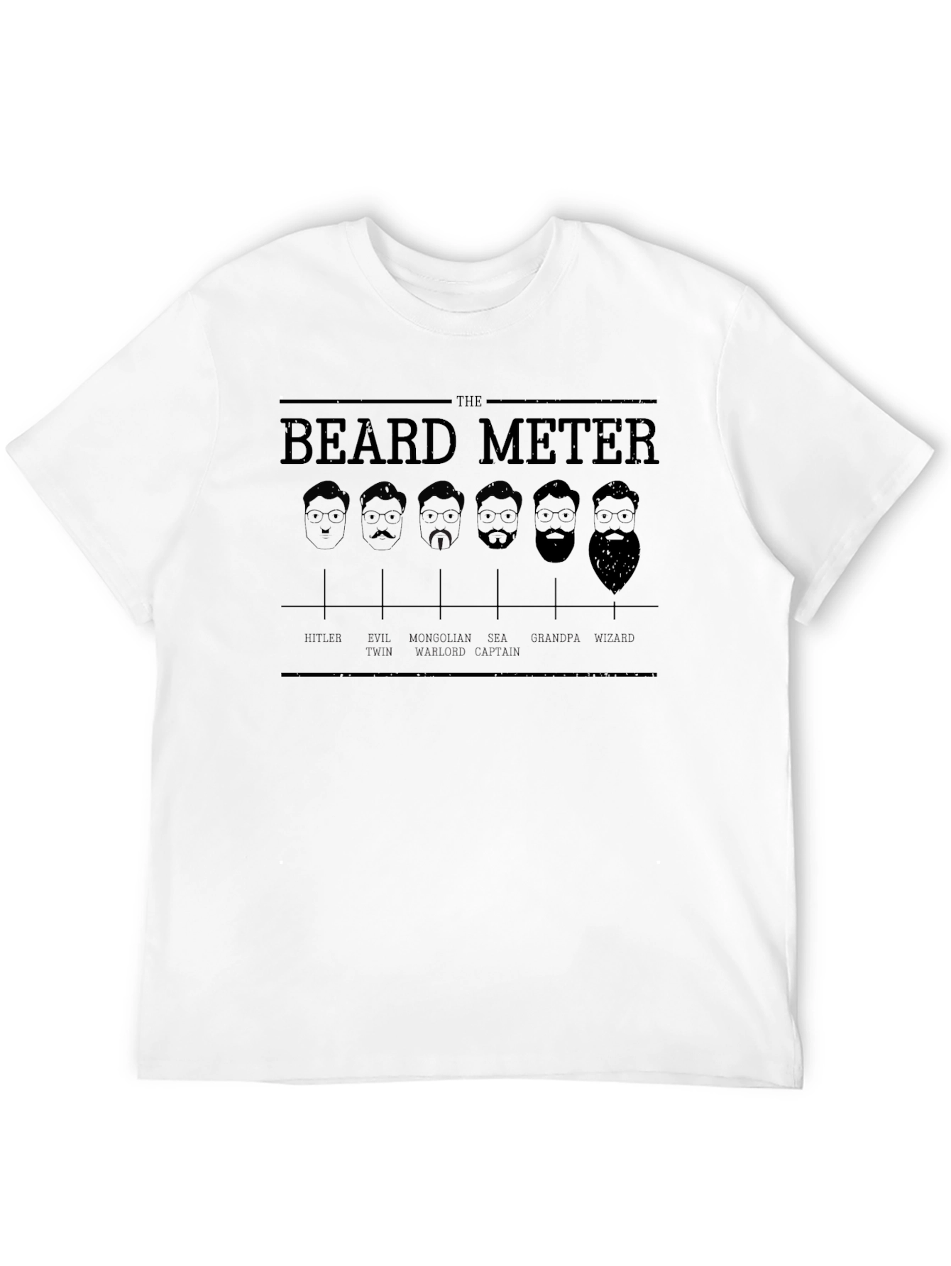 The Beard Meter Graphic T-Shirt