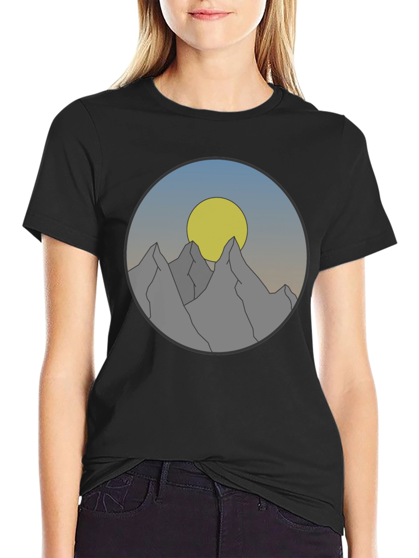 Mountain Sunset Graphic Tee - Adventure Awaits!