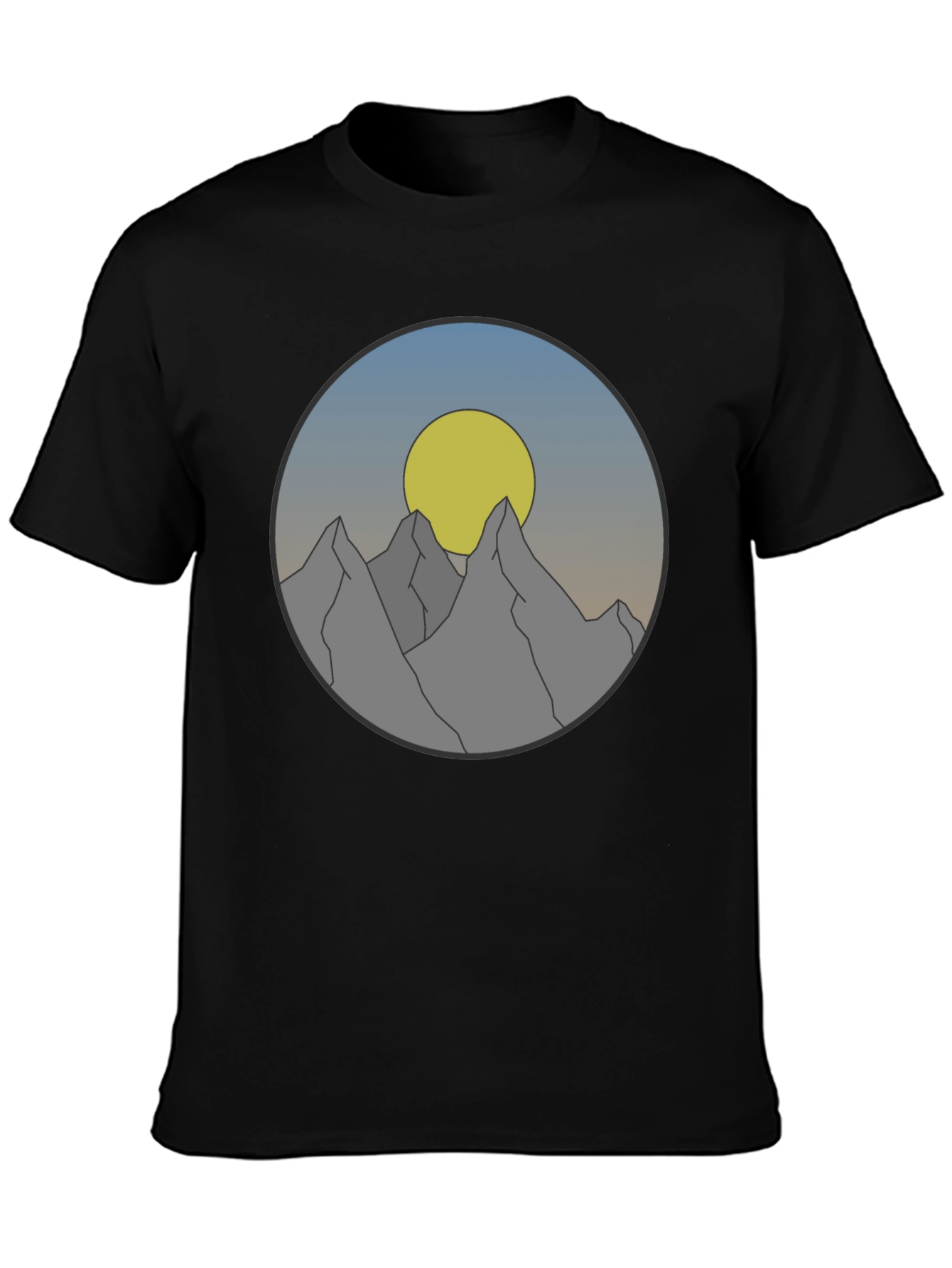 Mountain Sunset Graphic Tee - Adventure Awaits!