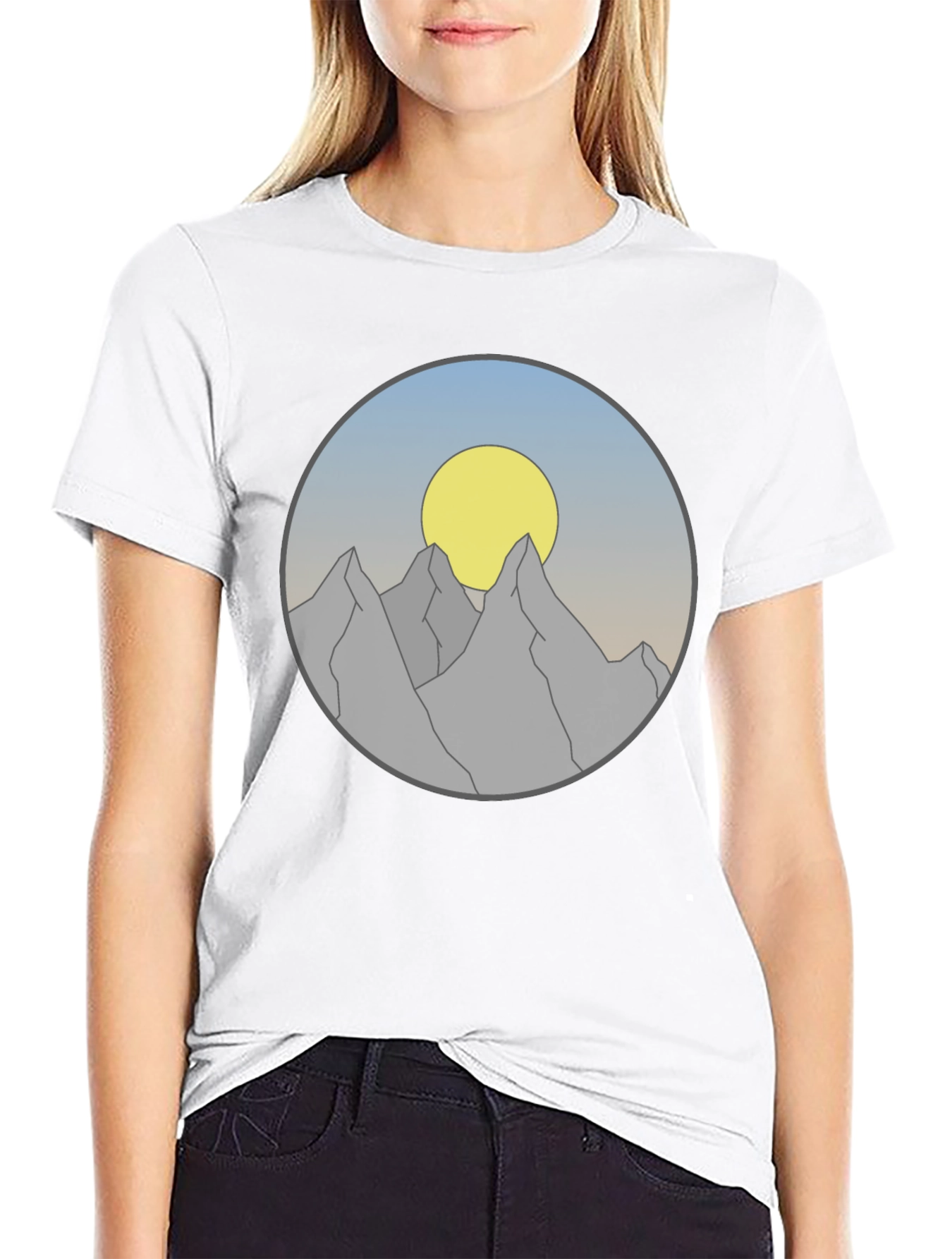 Mountain Sunset Graphic Tee - Adventure Awaits!