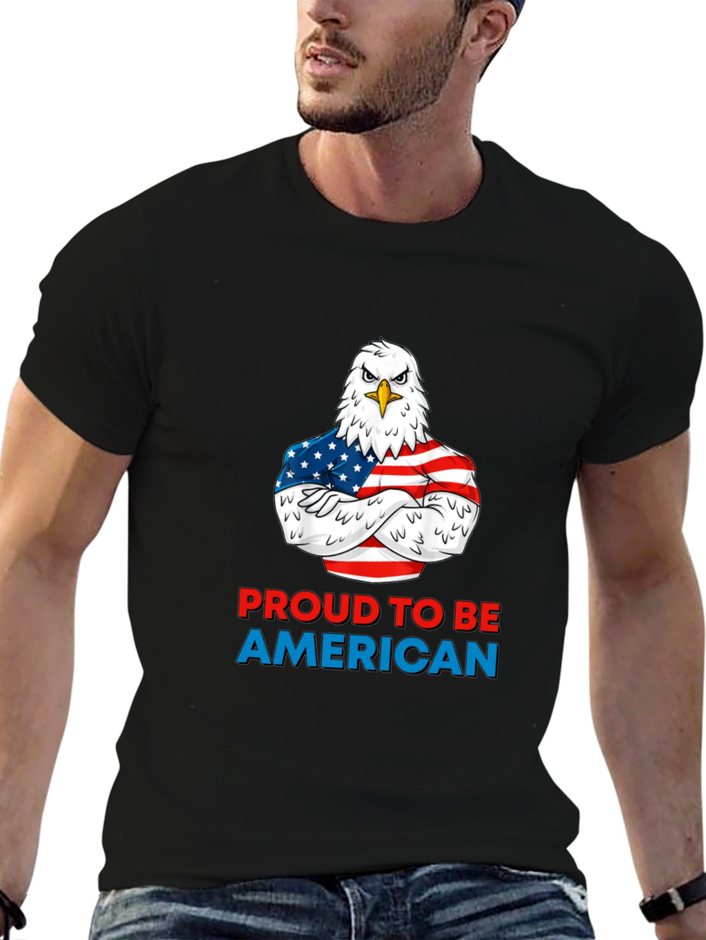 Patriotic Eagle T-Shirt - Proud American Apparel