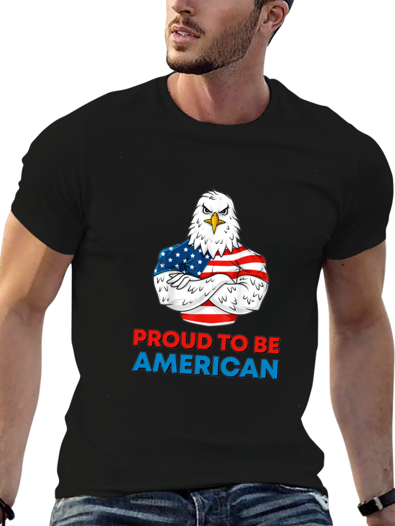 Patriotic Eagle T-Shirt - Proud American Apparel