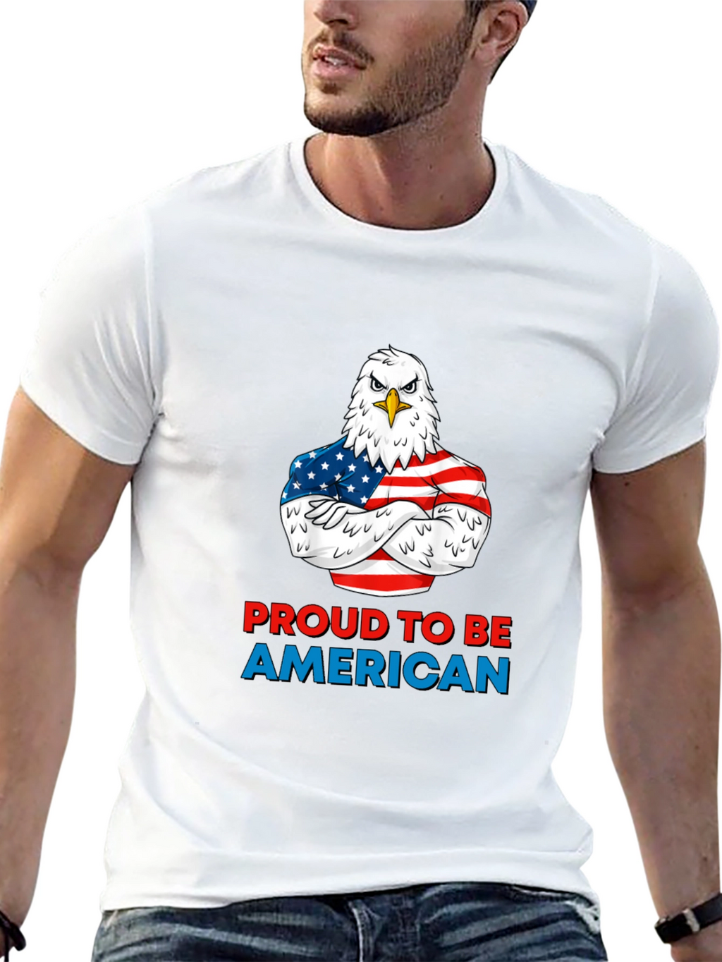 Patriotic Eagle T-Shirt - Proud American Apparel