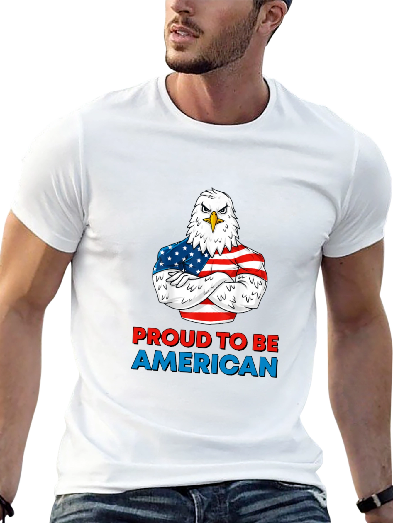 Patriotic Eagle T-Shirt - Proud American Apparel