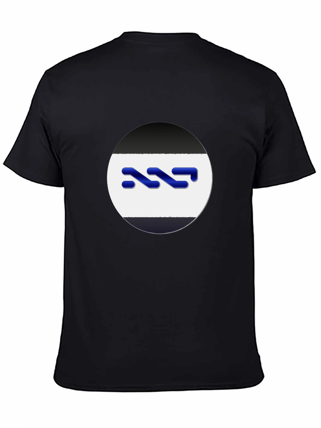 Abstract Logo Graphic Tee - Modern Black T-Shirt