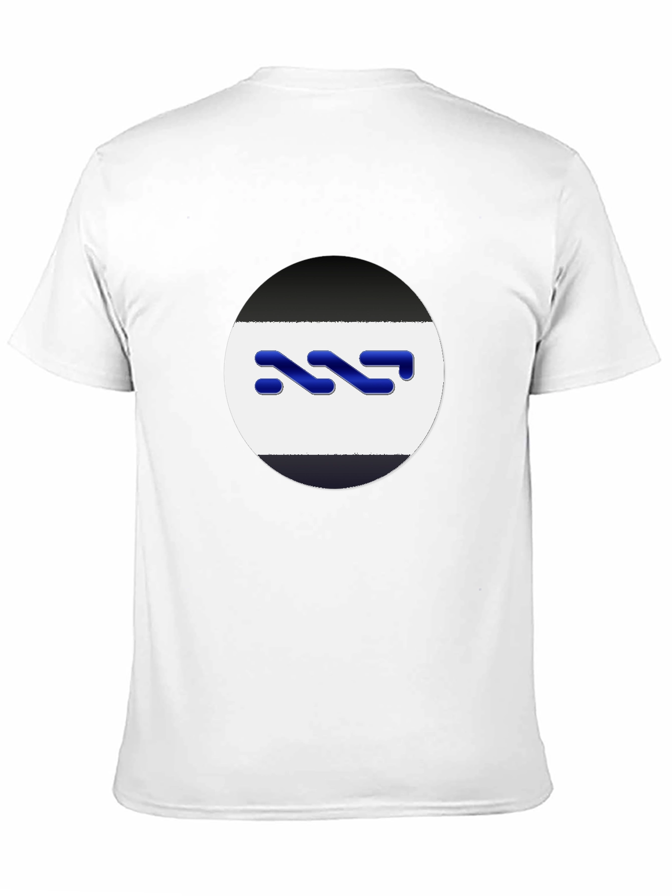 Abstract Logo Graphic Tee - Modern Black T-Shirt