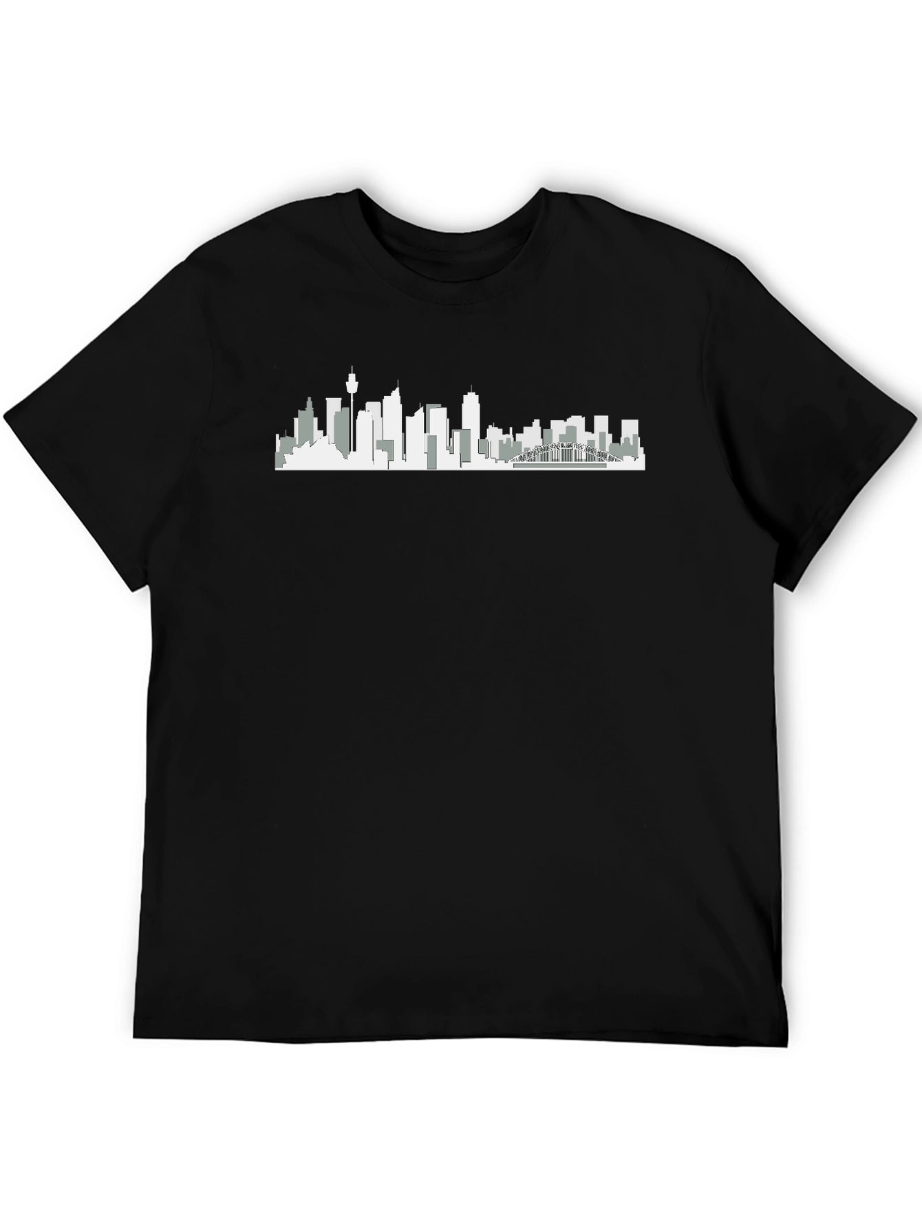 Skyline Graphic Tee - Mens Black T-Shirt
