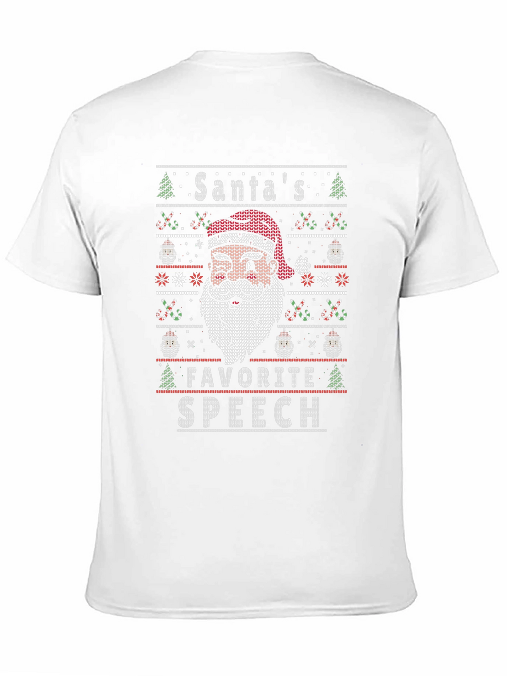 Santas Favorite Speech Black T-Shirt