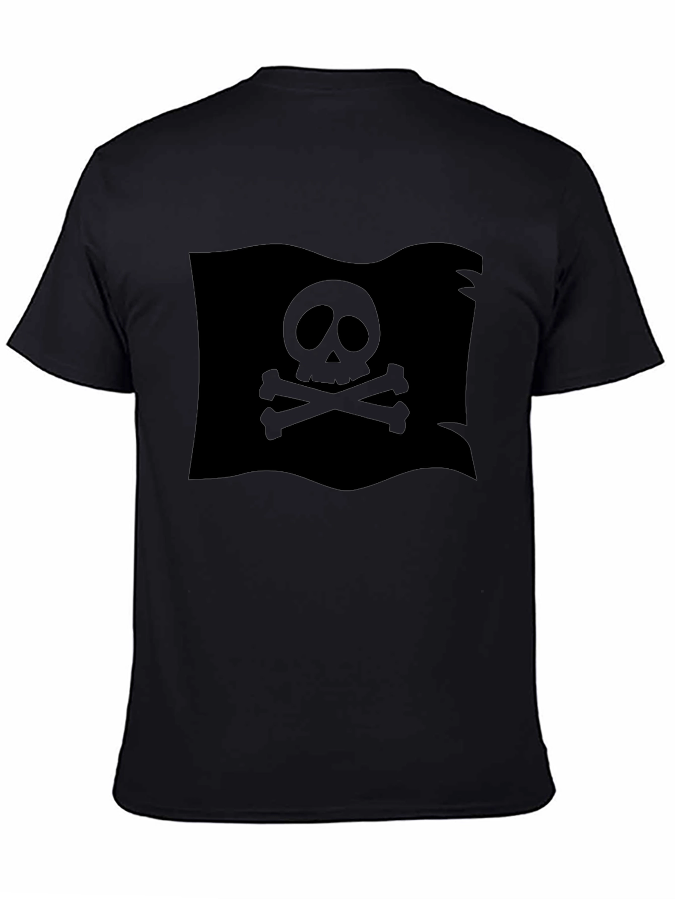 Black Pirate Flag Skull T-Shirt