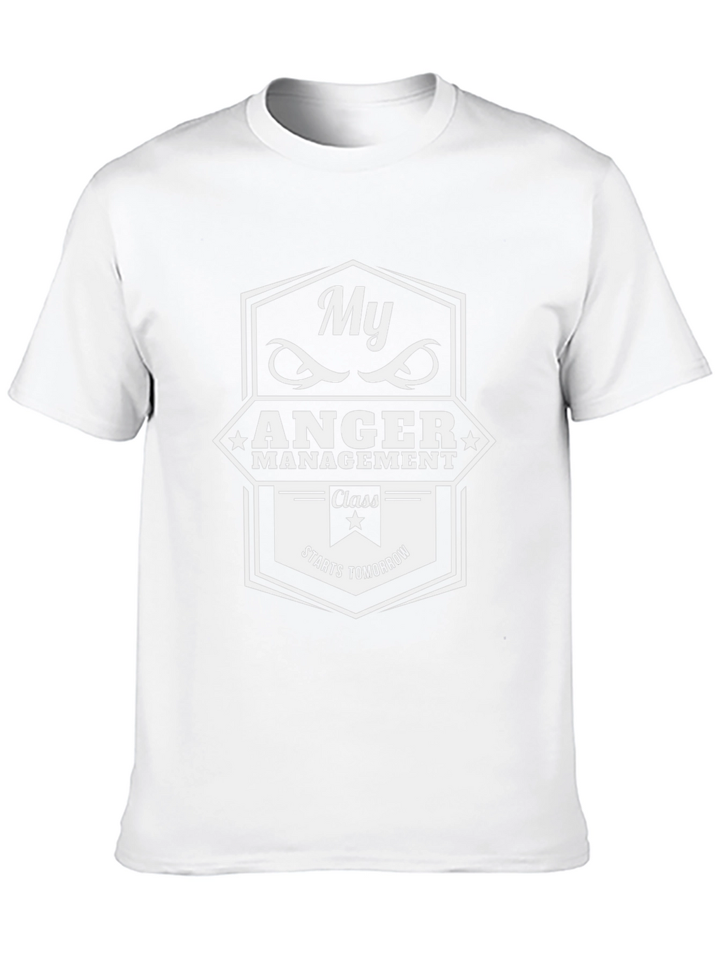 My Anger Management Class Starts Tomorrow Black T-Shirt