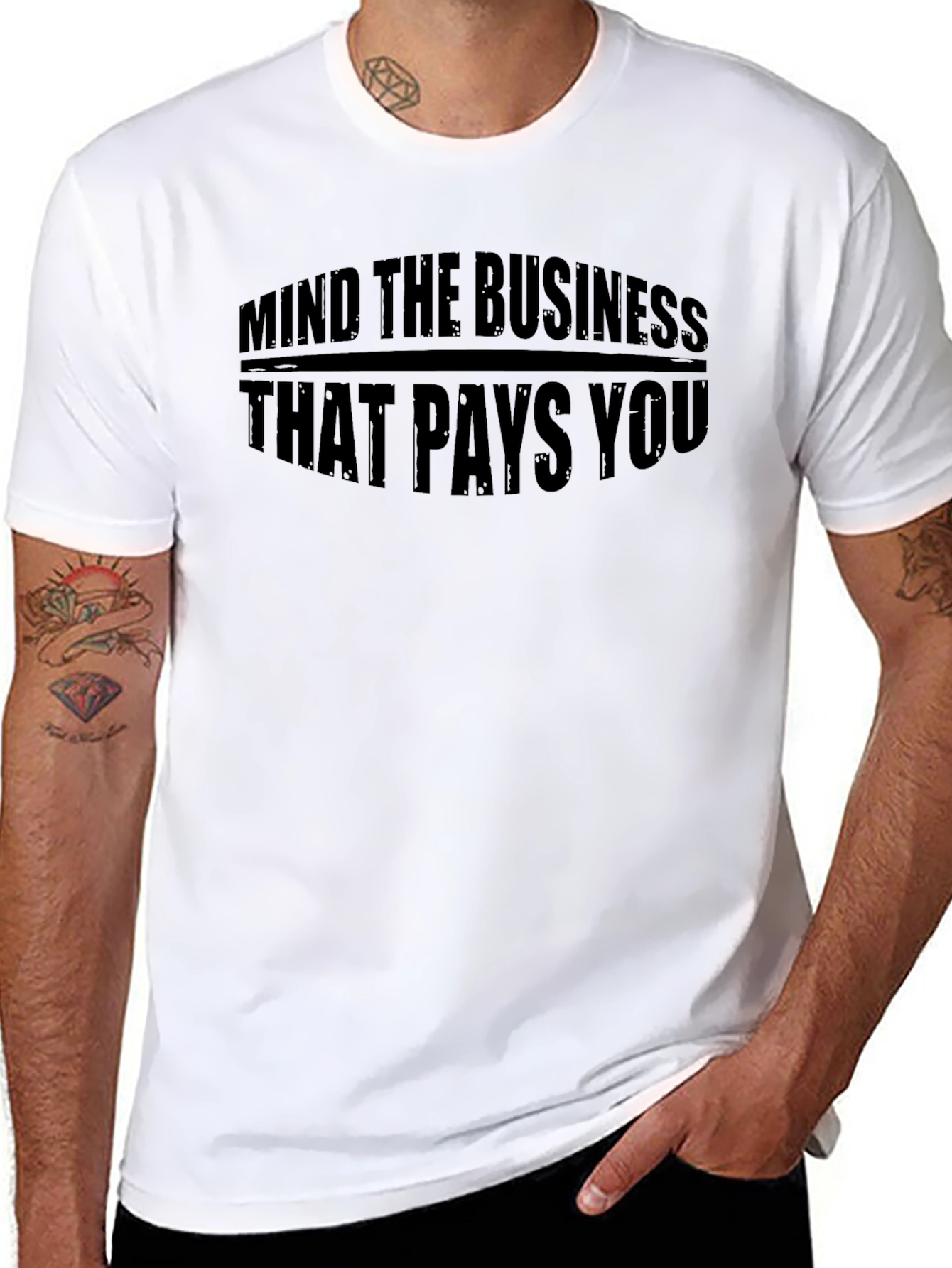 Mind The Business That Pays You Black T-Shirt