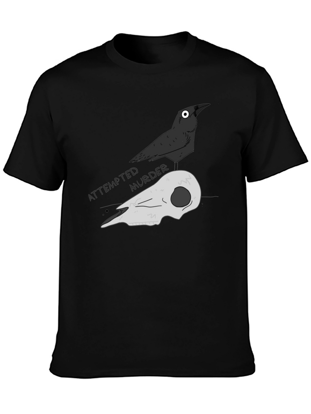 Attempted Murder Crow Graphic Tee