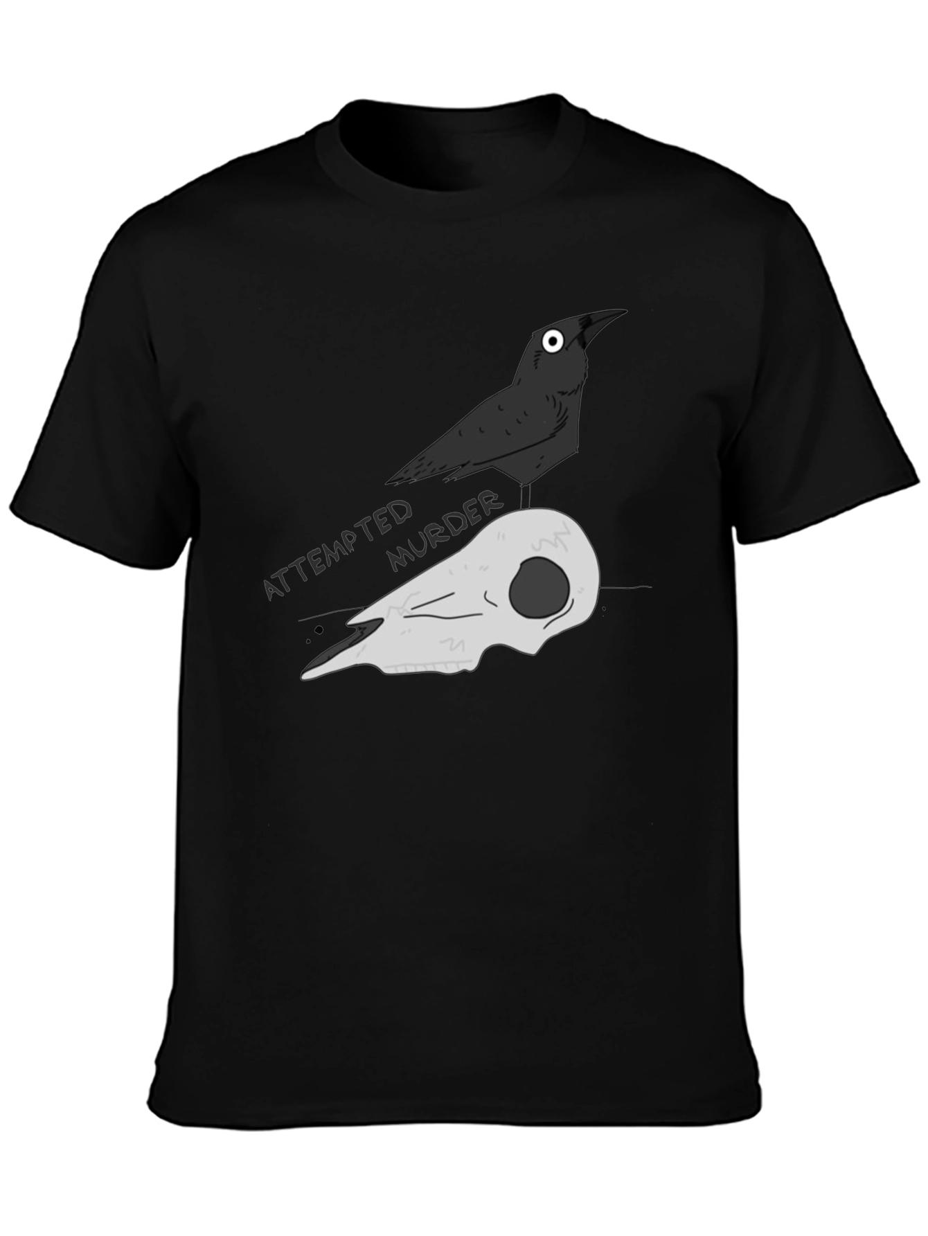 Attempted Murder Crow Graphic Tee