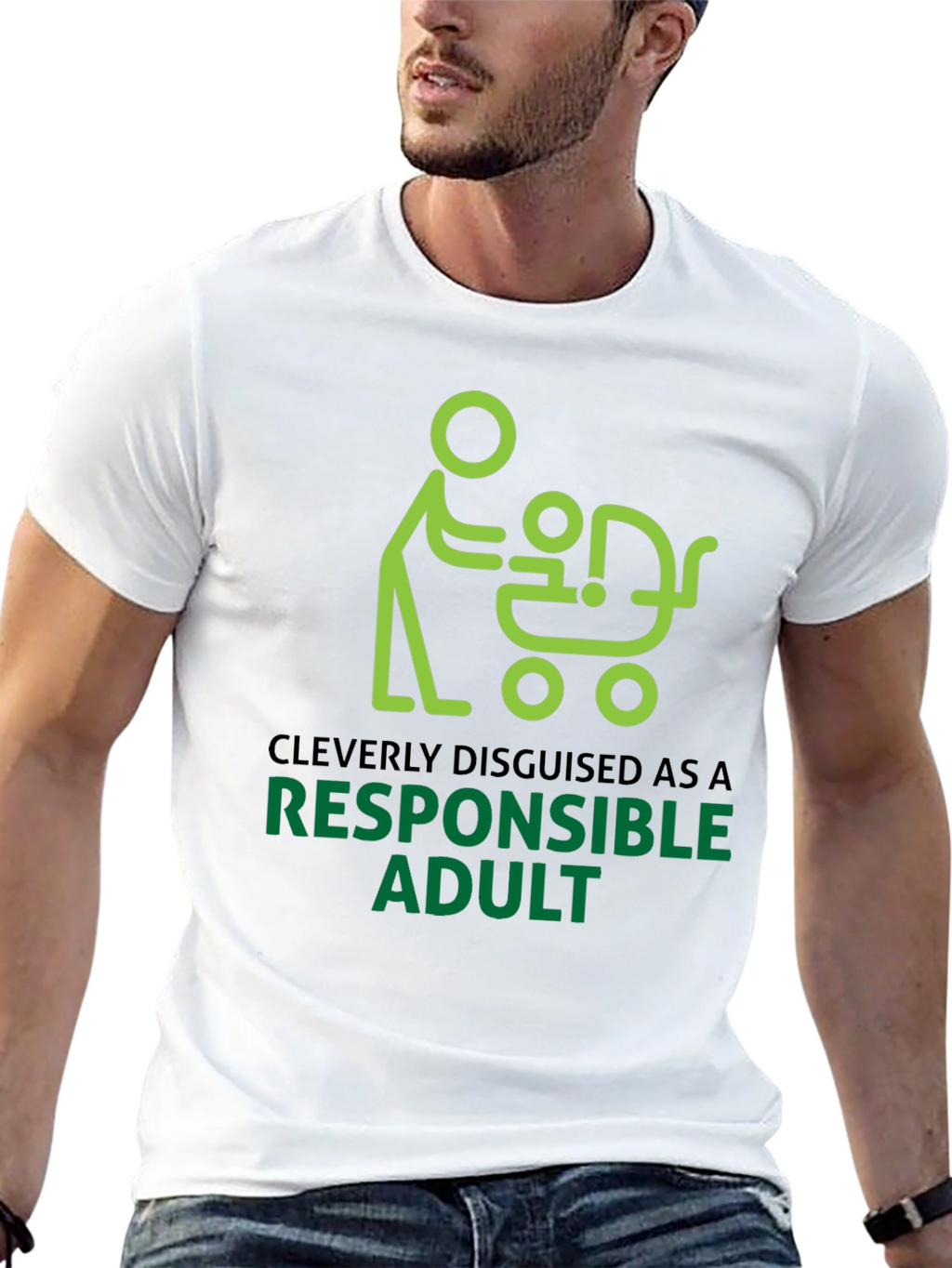 Cleverly Disguised Responsible Adult Graphic Tee