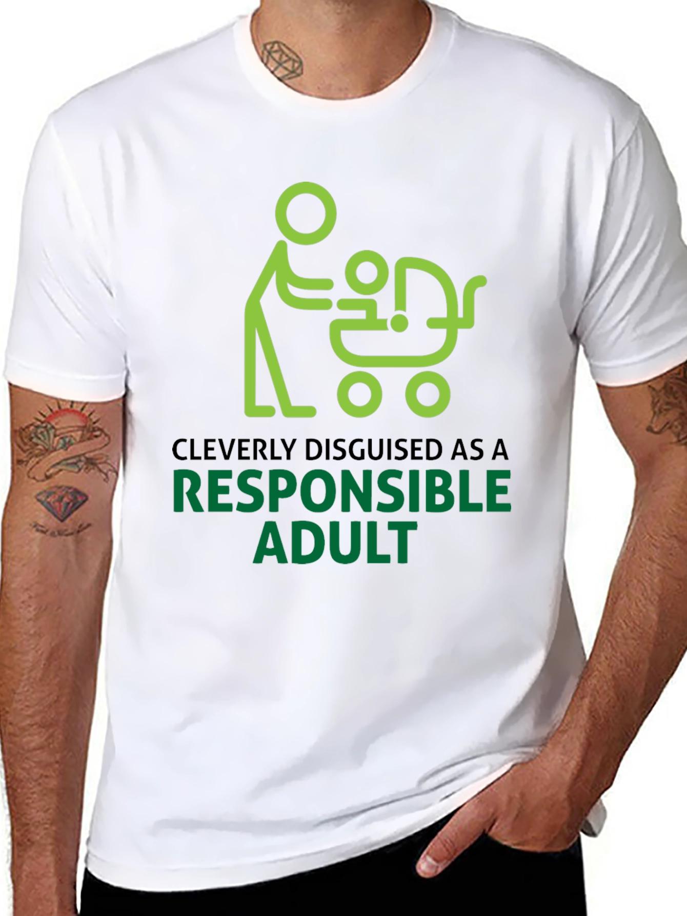 Cleverly Disguised Responsible Adult Graphic Tee