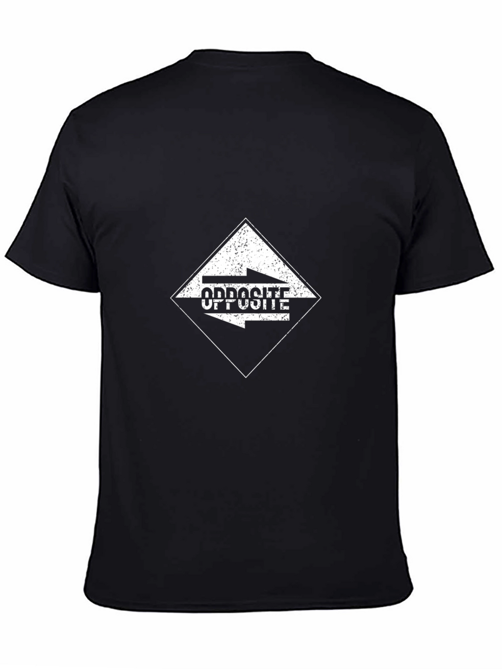 Opposite Arrow Black Graphic Tee
