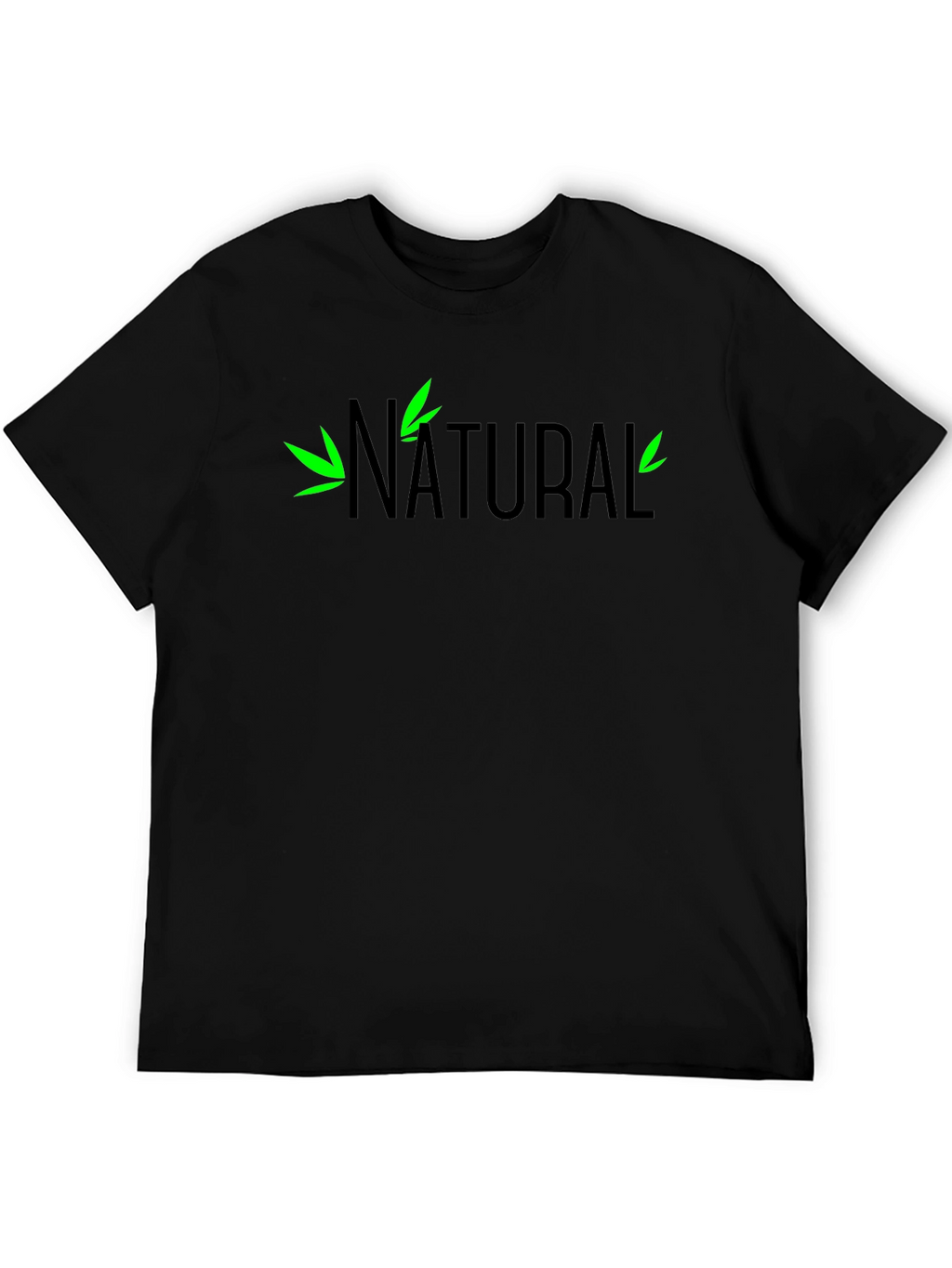 Natural Graphic T-Shirt - Black Tee
