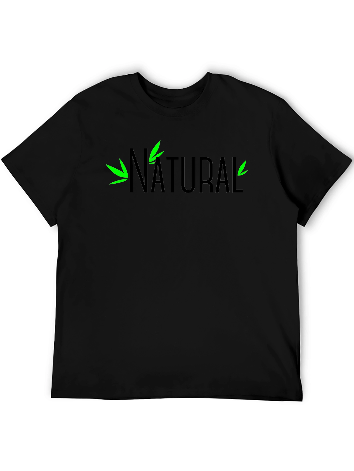Natural Graphic T-Shirt - Black Tee