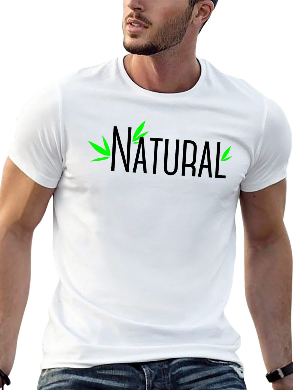 Natural Graphic T-Shirt - Black Tee