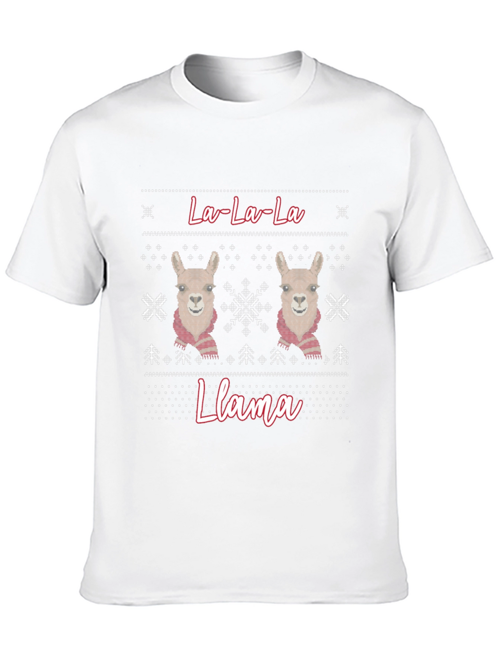 La-La-La Llama Ugly Christmas Sweater T-Shirt