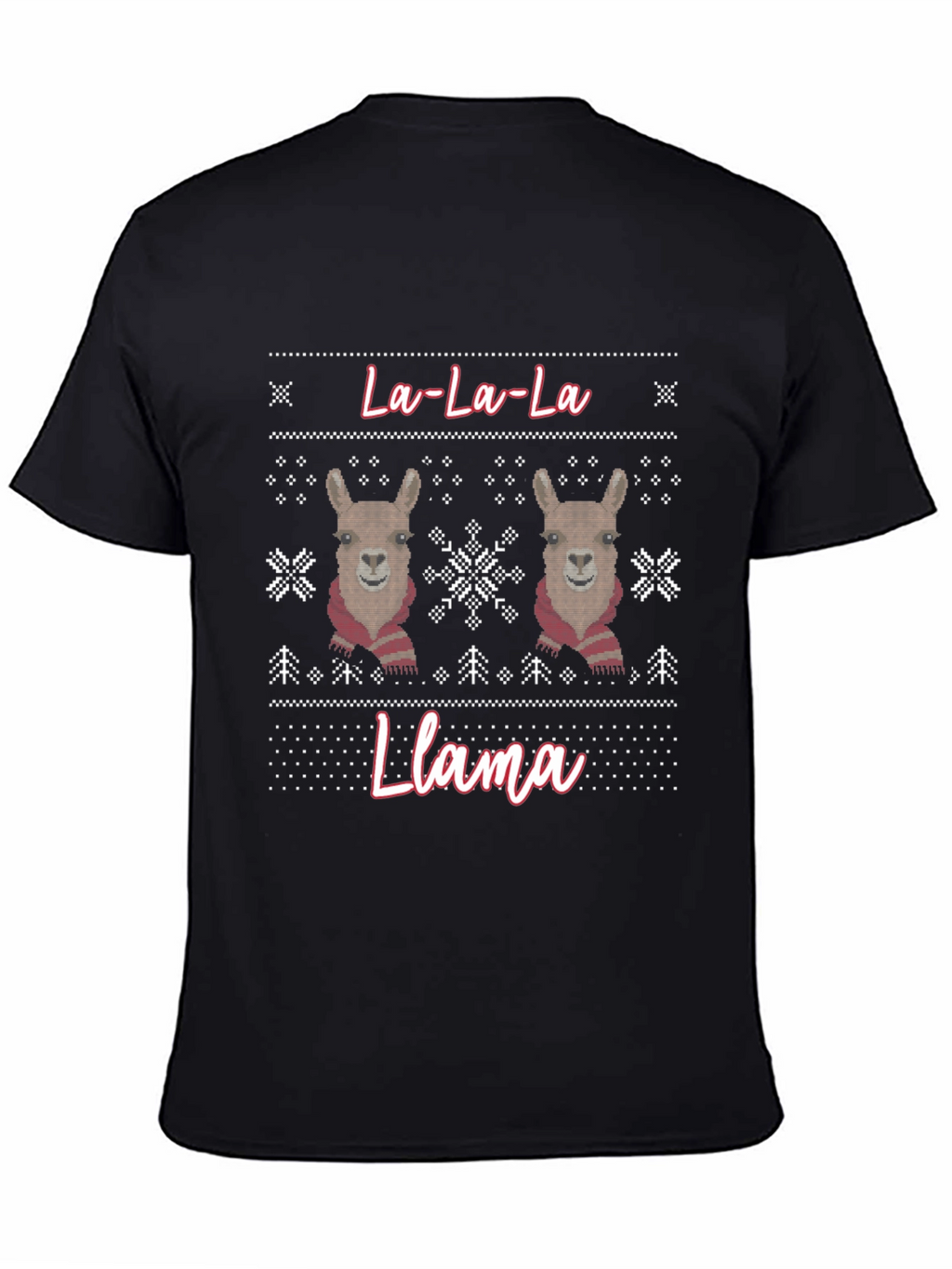 La-La-La Llama Ugly Christmas Sweater T-Shirt