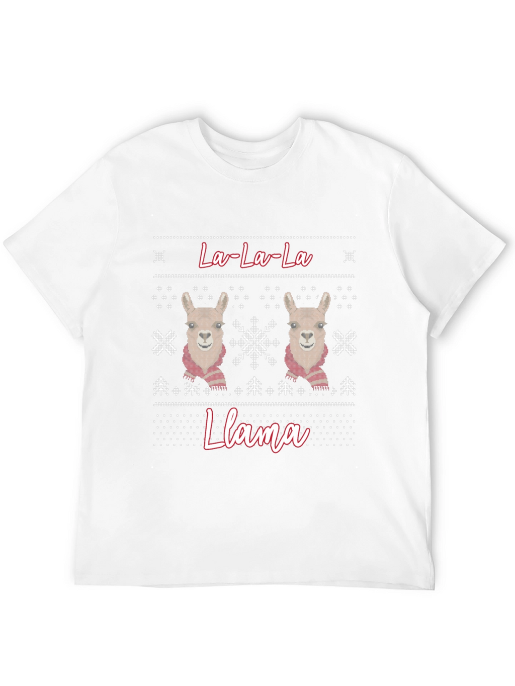 La-La-La Llama Ugly Christmas Sweater T-Shirt