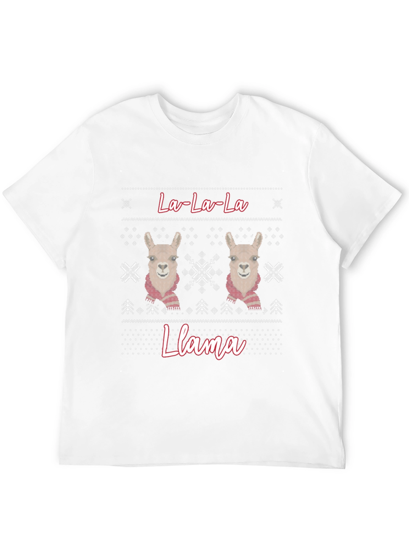 La-La-La Llama Ugly Christmas Sweater T-Shirt