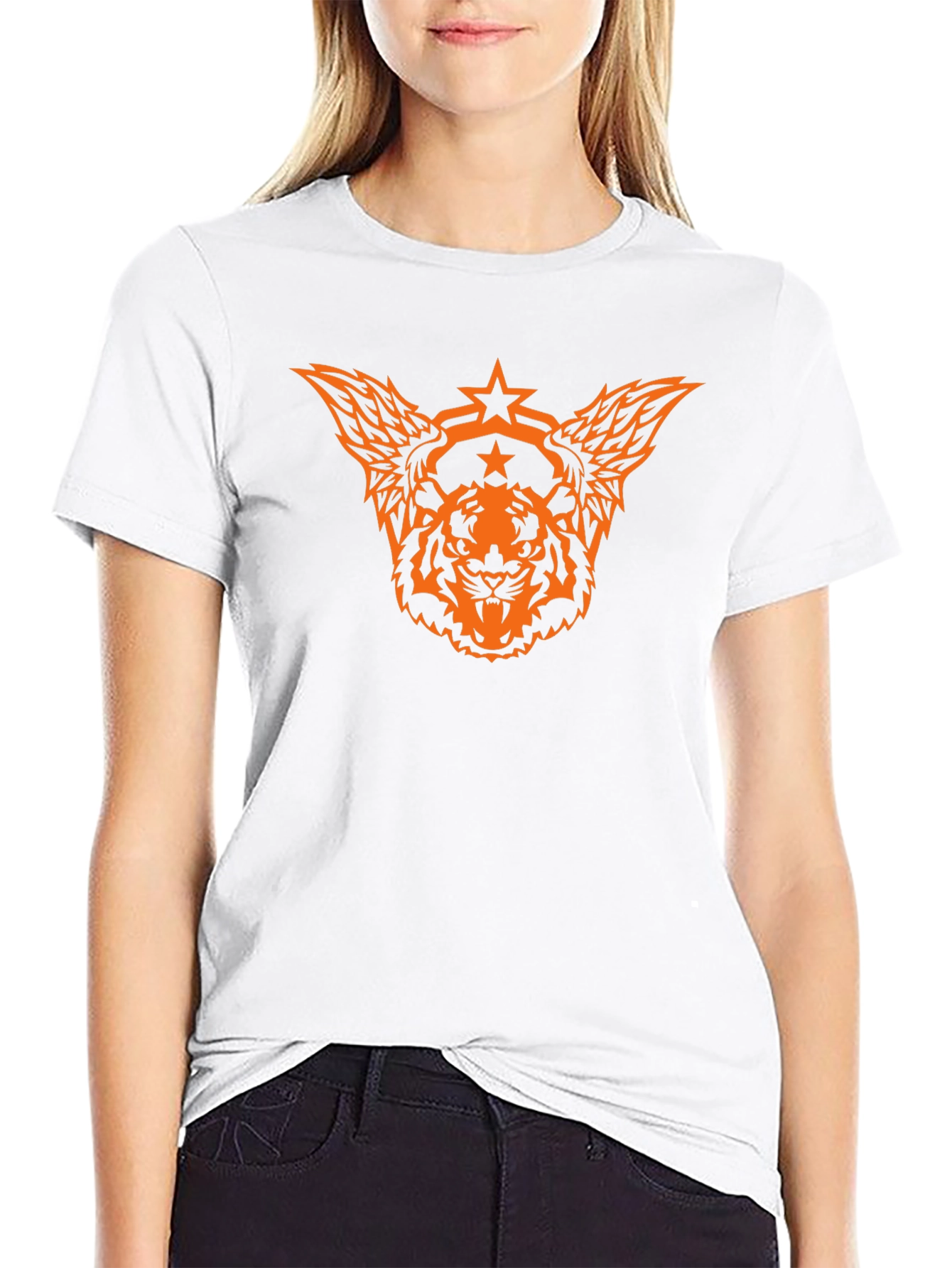 Tiger Star Graphic Black T-Shirt