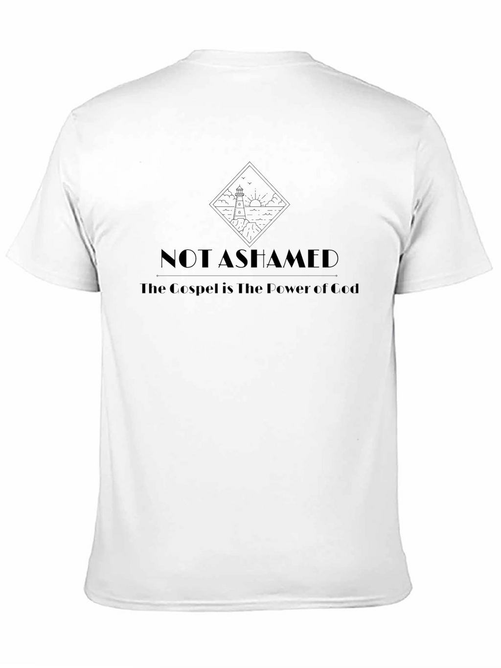Not Ashamed Gospel Tee - Classic Black T-Shirt