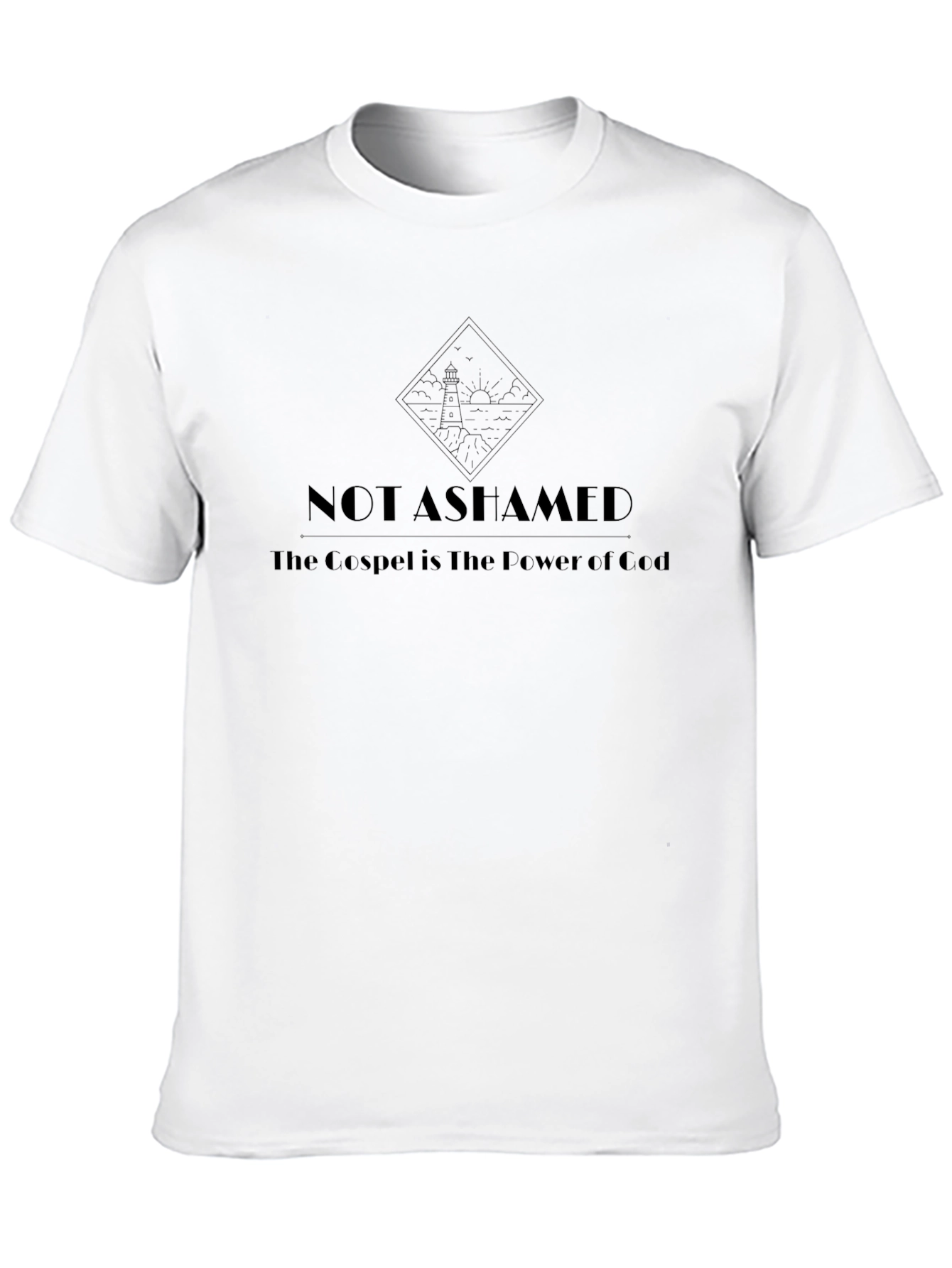 Not Ashamed Gospel Tee - Classic Black T-Shirt