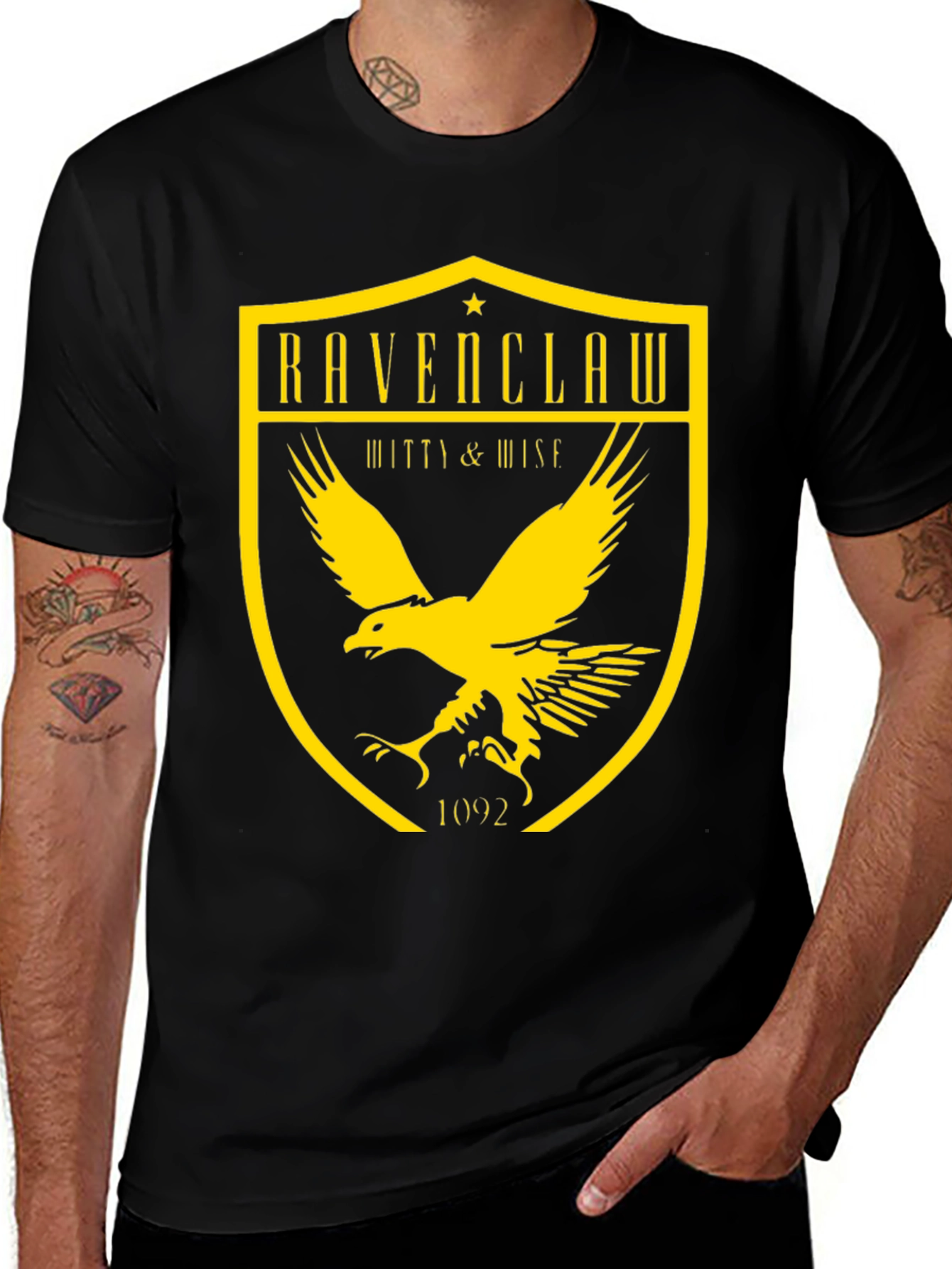 Ravenclaw Crest T-Shirt - Witty and Wise Tee