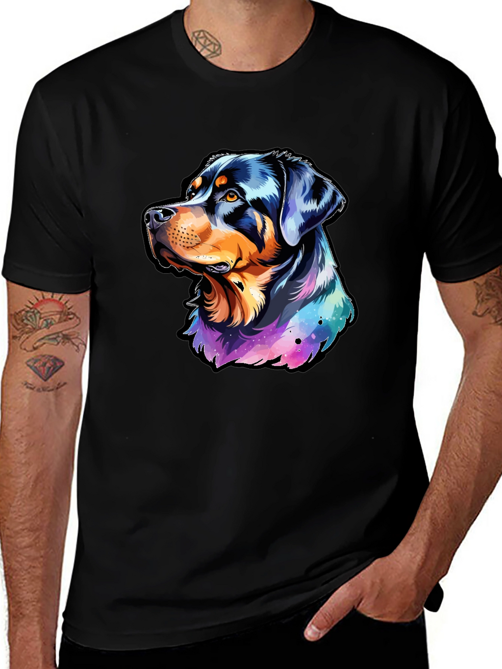Rottweiler Galaxy T-Shirt - Dog Lovers Dream!