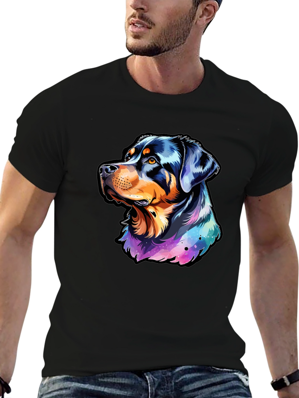Rottweiler Galaxy T-Shirt - Dog Lovers Dream!