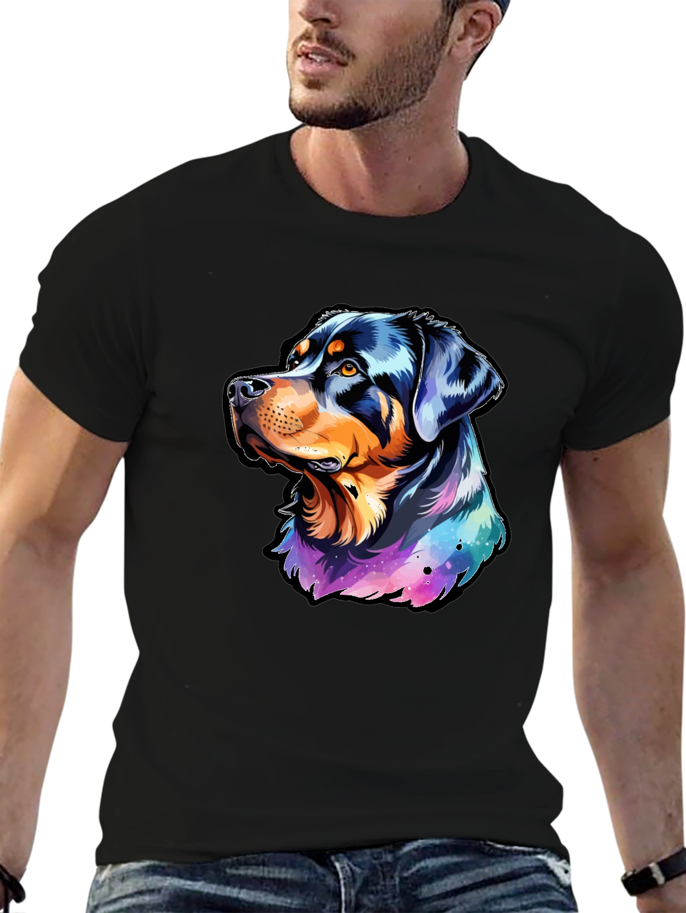 Rottweiler Galaxy T-Shirt - Dog Lovers Dream!