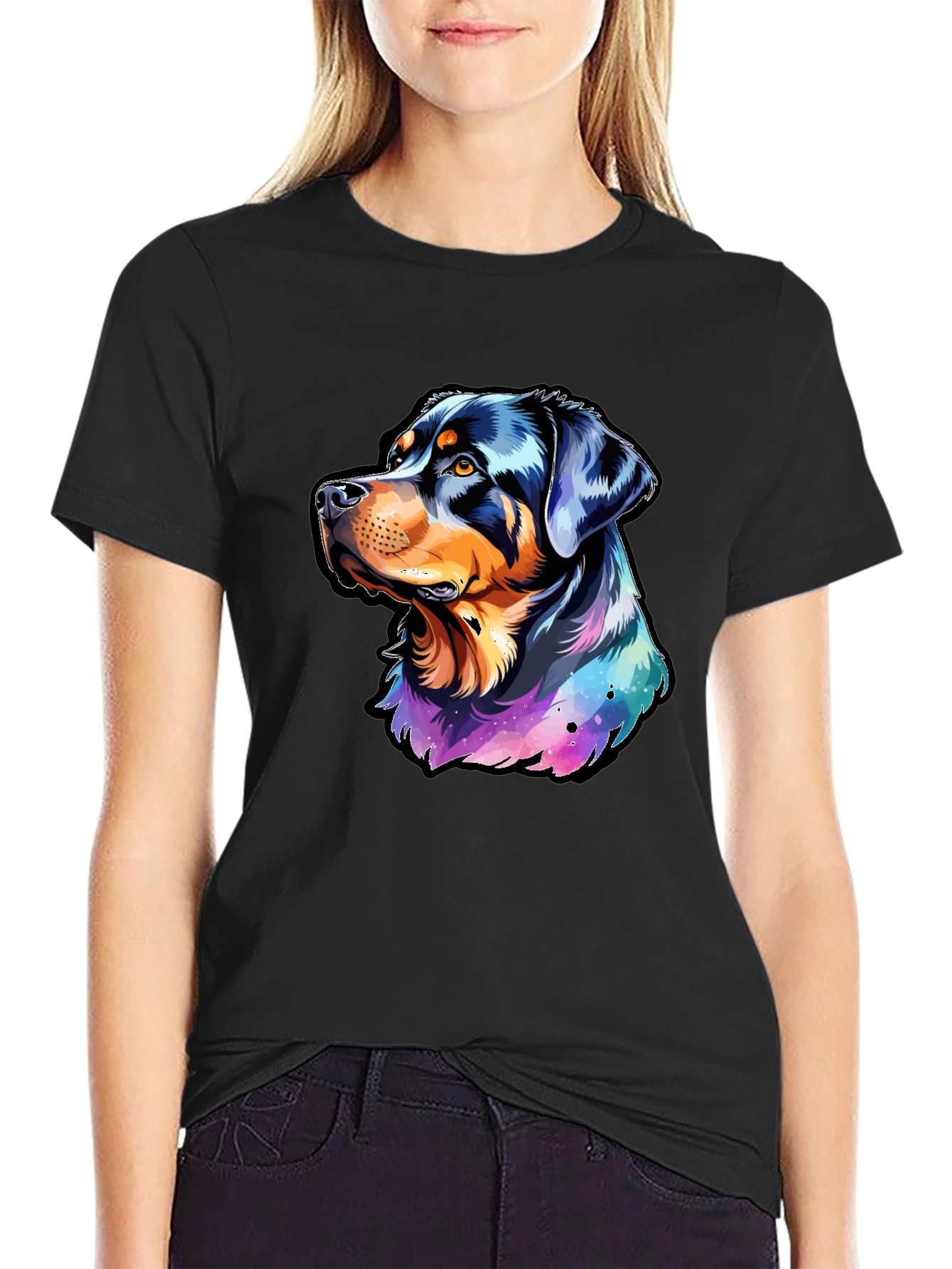 Rottweiler Galaxy T-Shirt - Dog Lovers Dream!