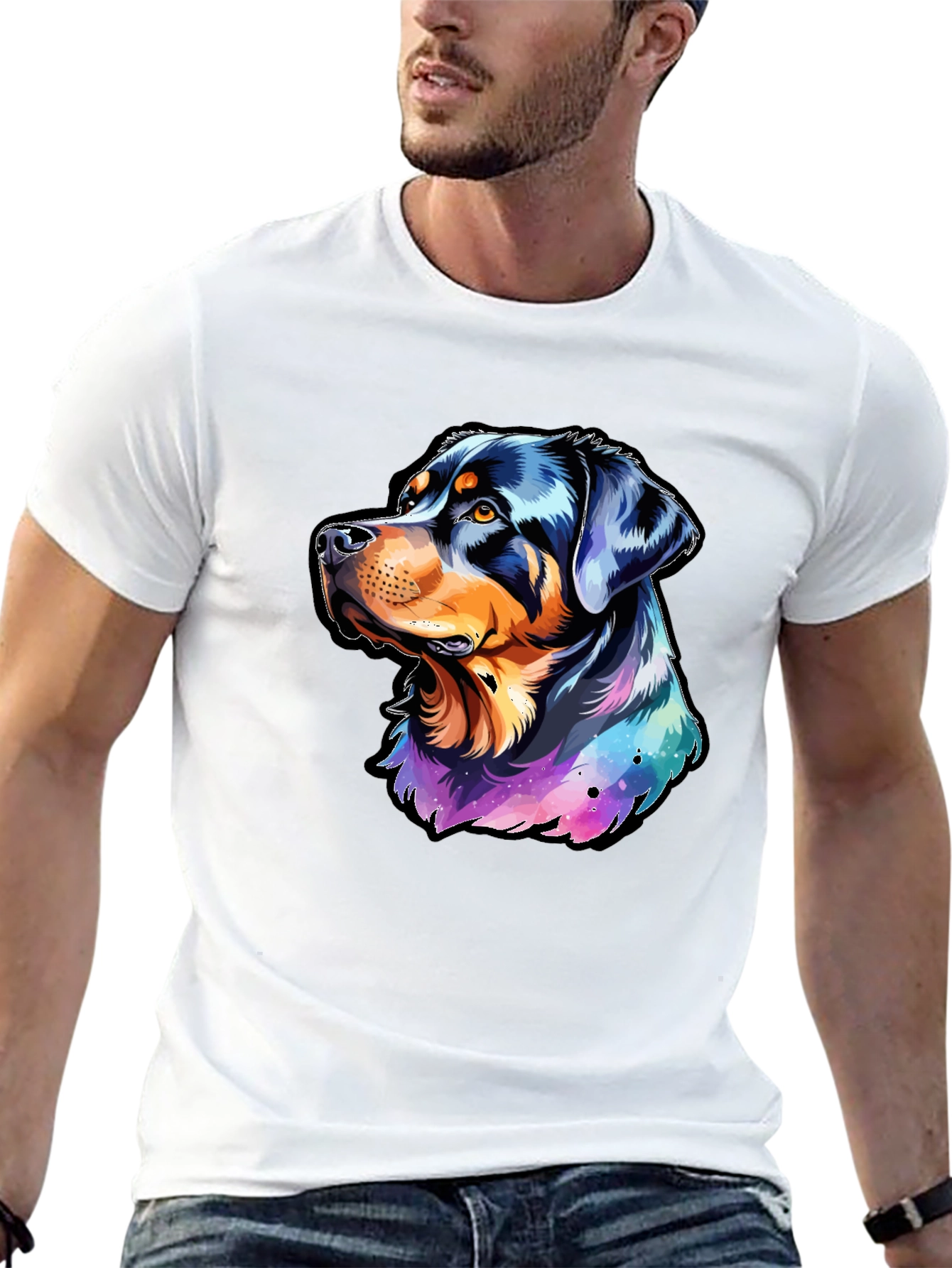 Rottweiler Galaxy T-Shirt - Dog Lovers Dream!